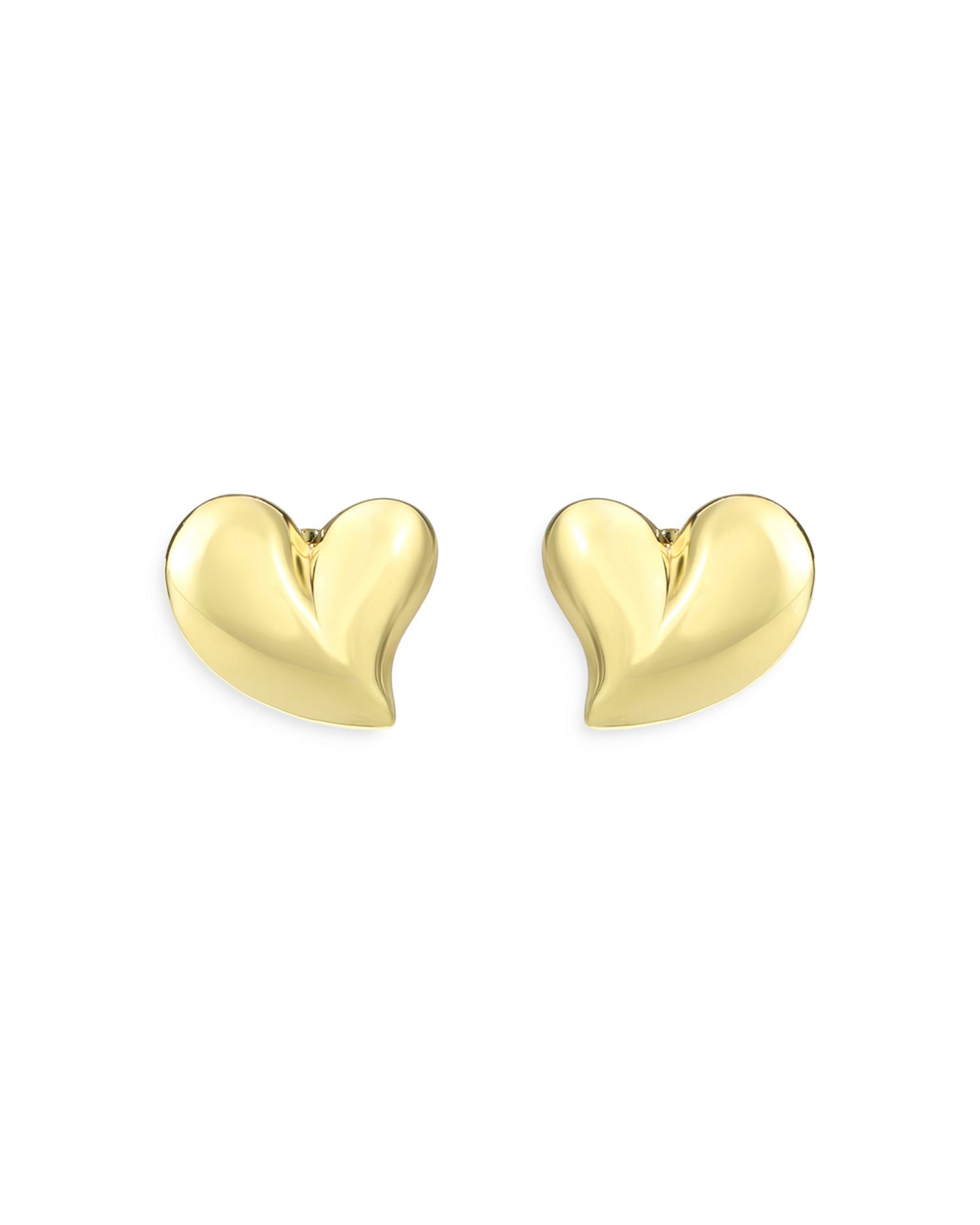 Heart Button Earrings - Exclusive