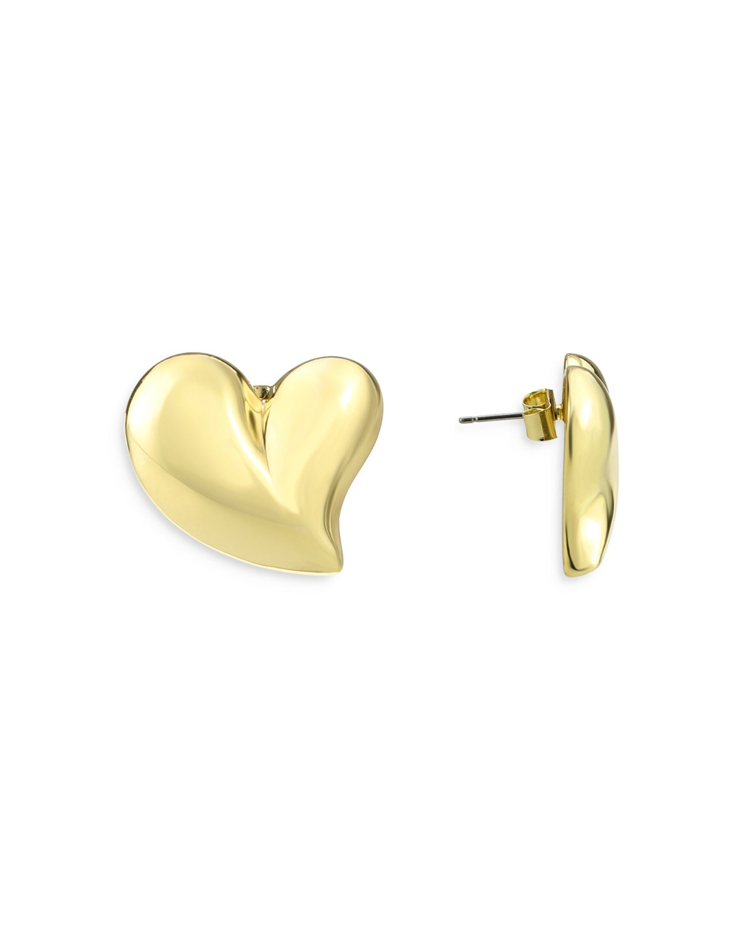 Heart Button Earrings - Exclusive