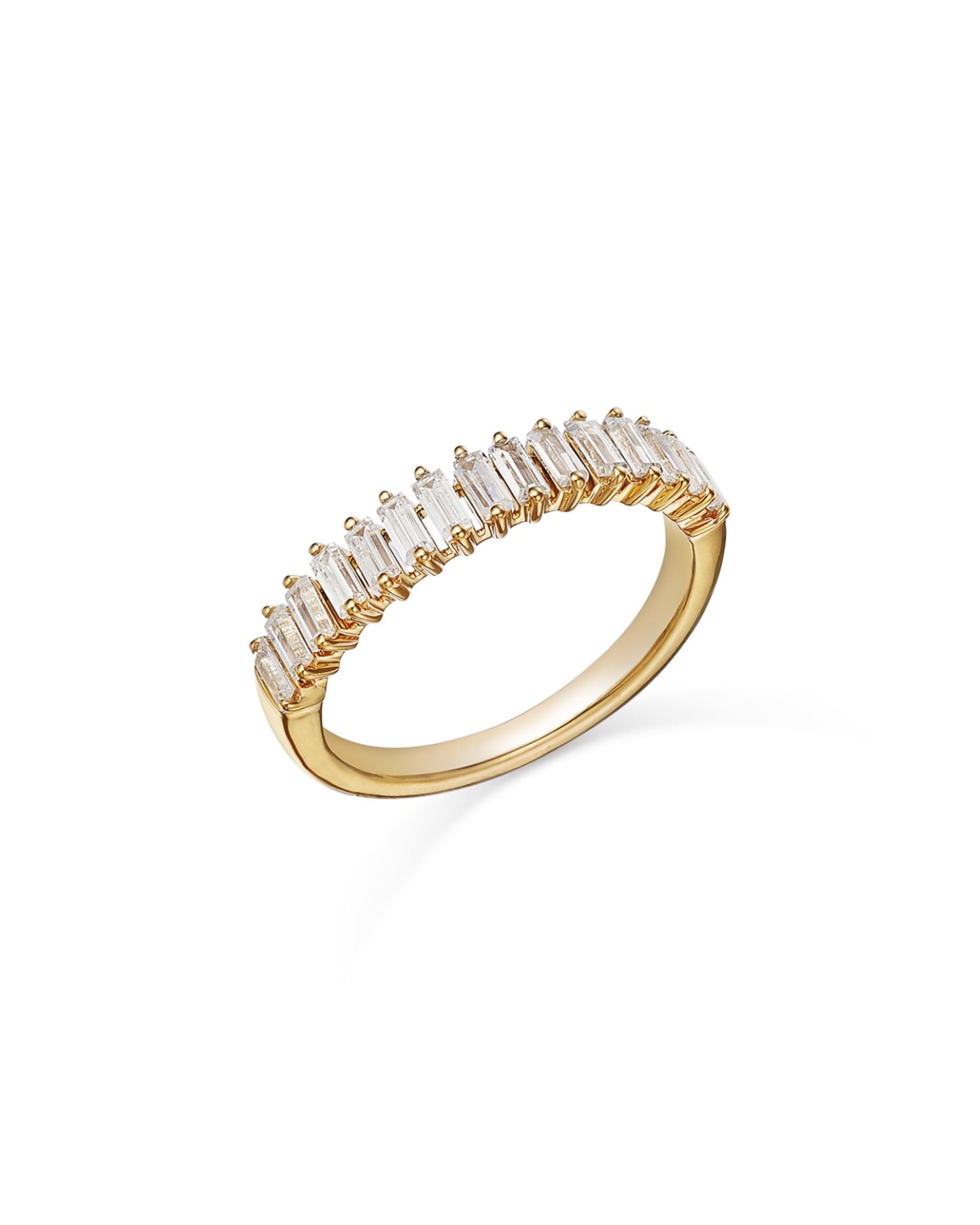 Diamond Baguette Band in 14K Yellow Gold, 0.75 ct. t.w.