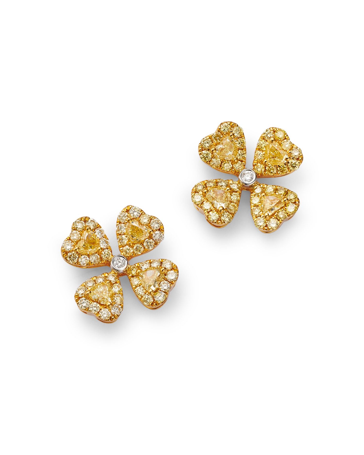 White & Yellow Diamond Pavé Bypass Ring in 14K White & Yellow Gold 1.65 ct. t.w.