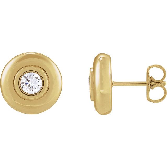 1.5Ct Lab-grown Diamond Stud Earrings in 14K Yellow Gold