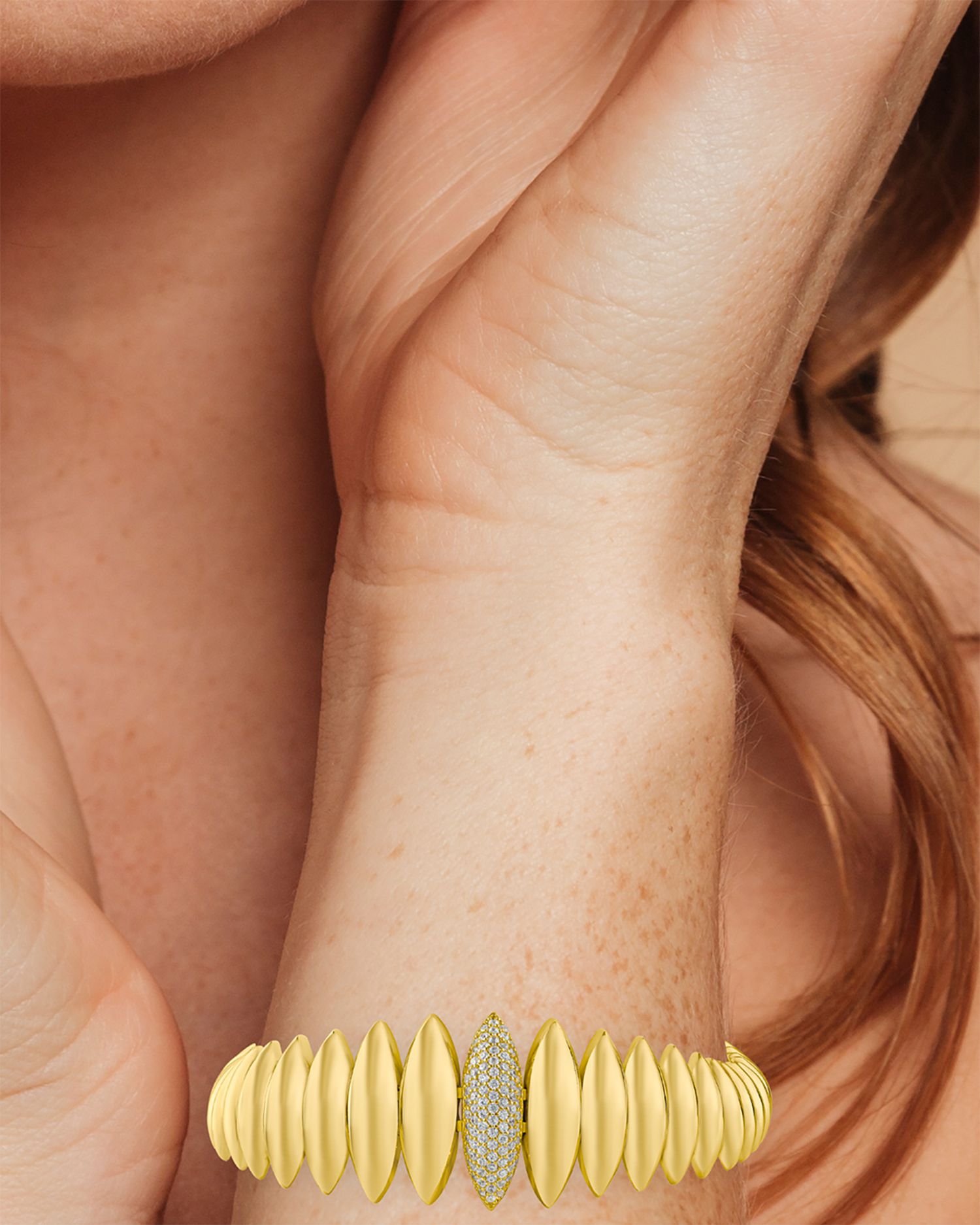 Pavé Marquise Shape Bracelet