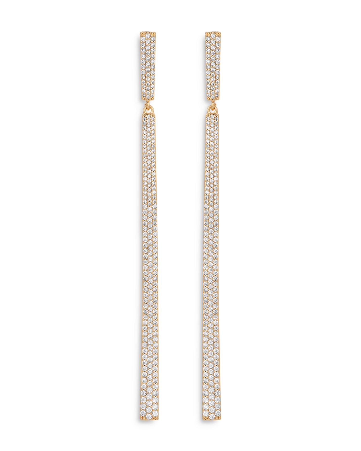 Gramercy Pavé Linear Drop Earrings