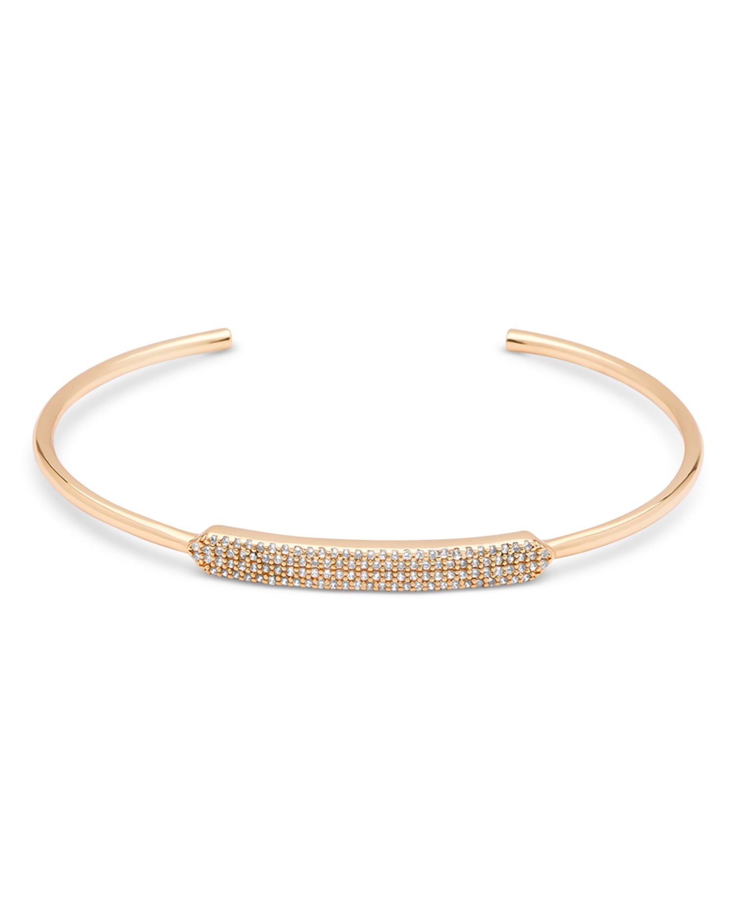 Pavé Dazzle Bar Cuff Bracelet
