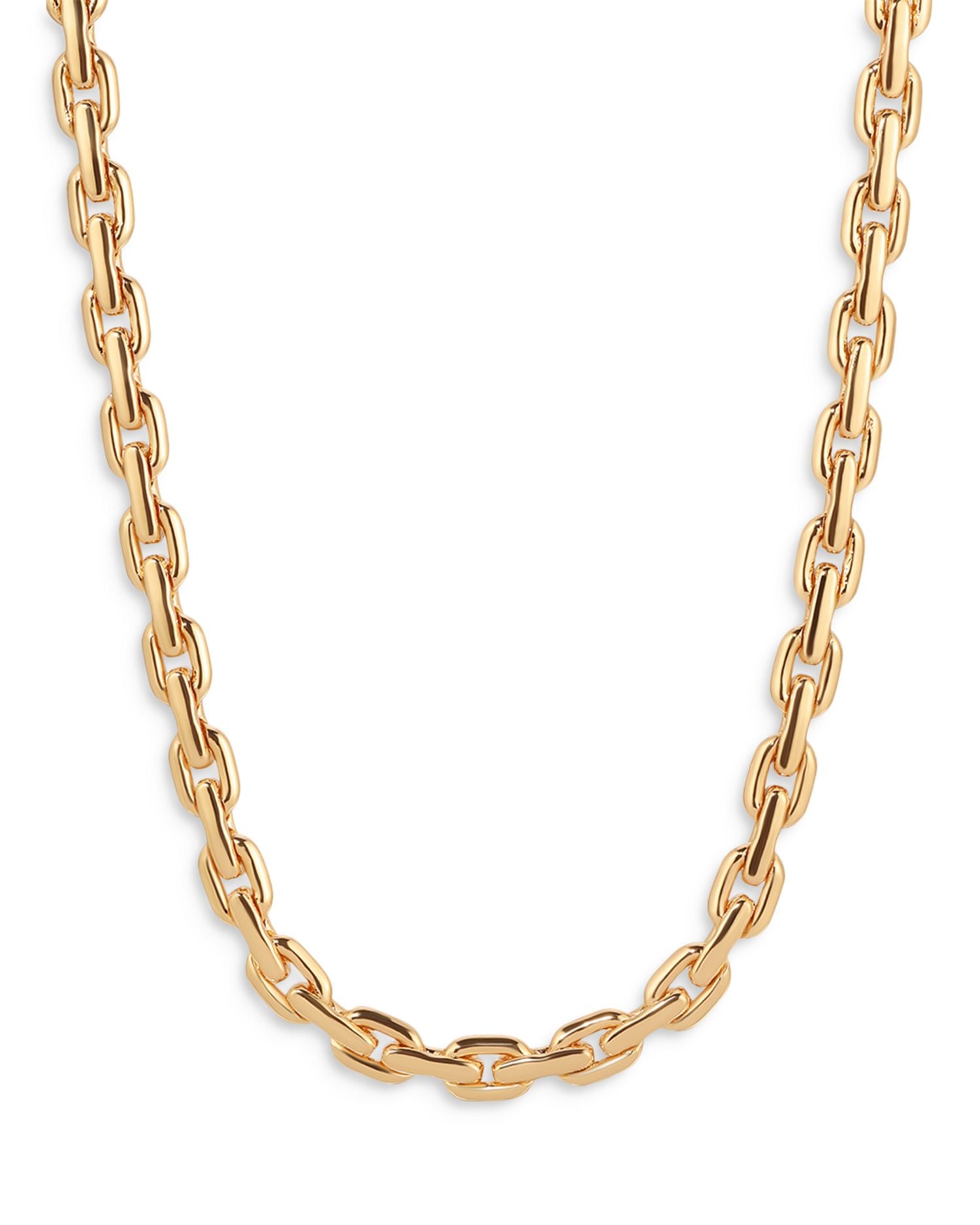 Solid Chain Necklace, 15-18'