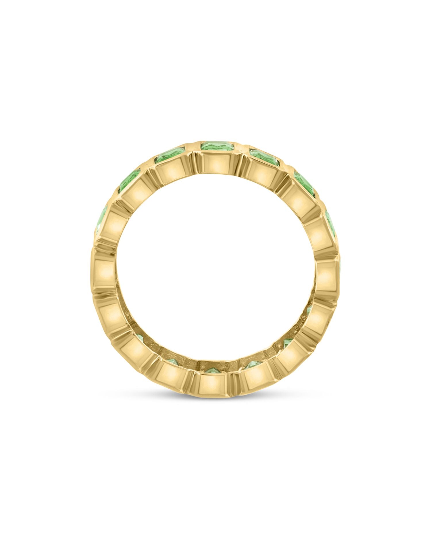 Peridot Eternity Band in 14K Yellow Gold - Exclusive