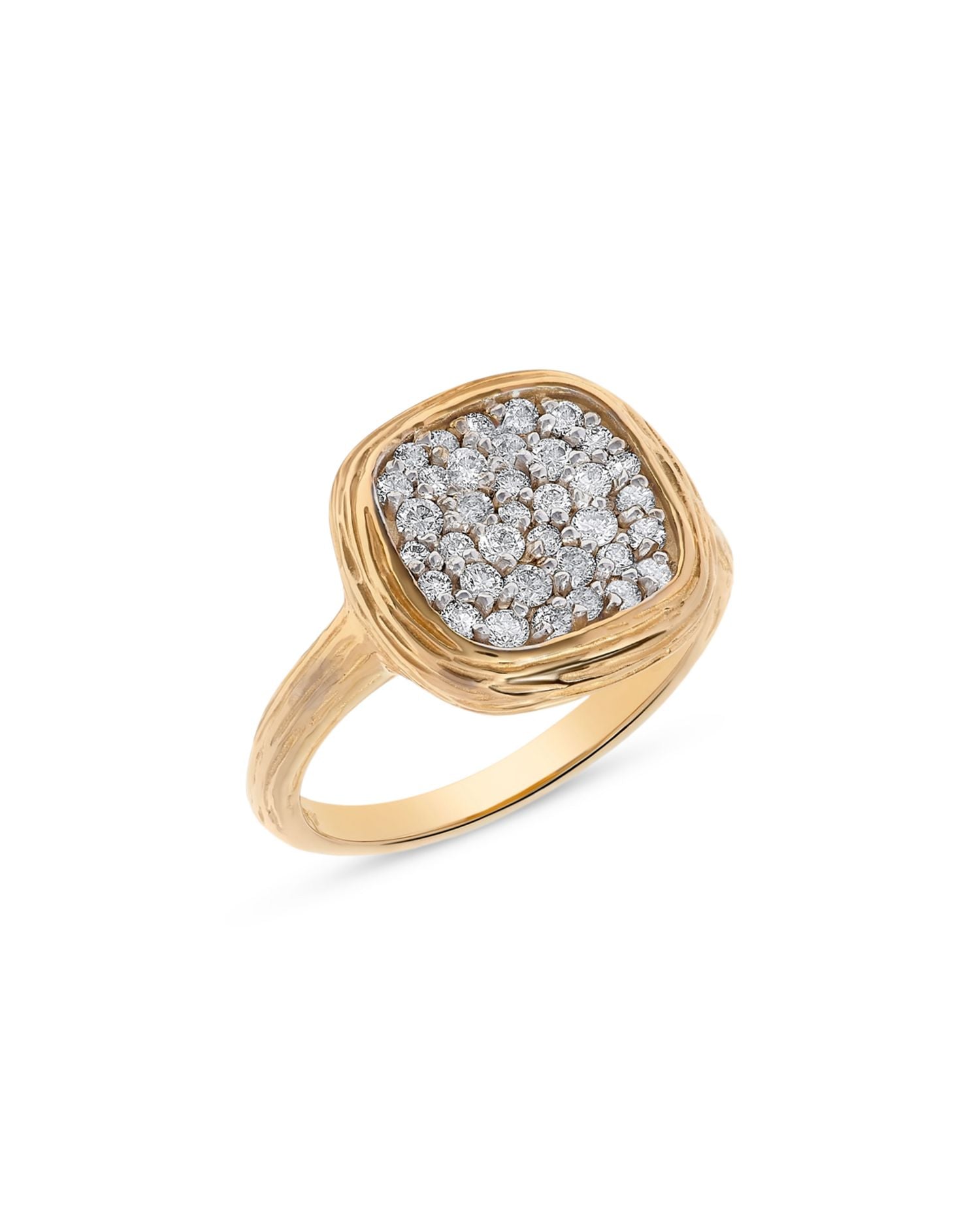 Pave Diamond Ring in 14K Yellow Gold, 0.50 ct. t.w. - Exclusive