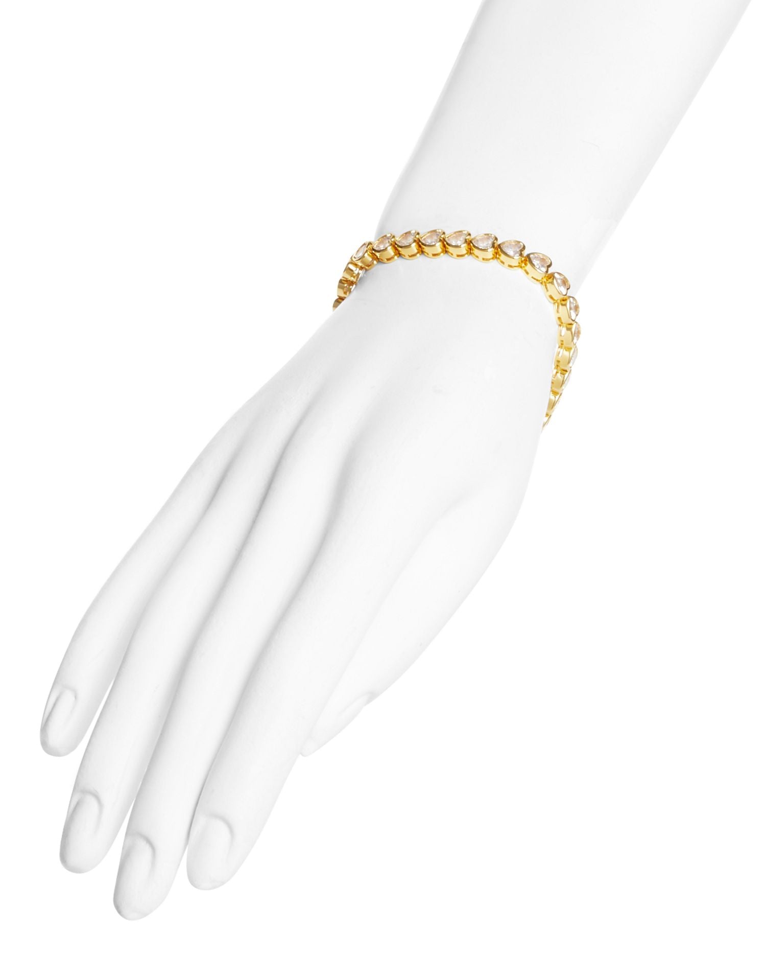 Sweetheart Cubic Zirconia Heart Tennis Bracelet