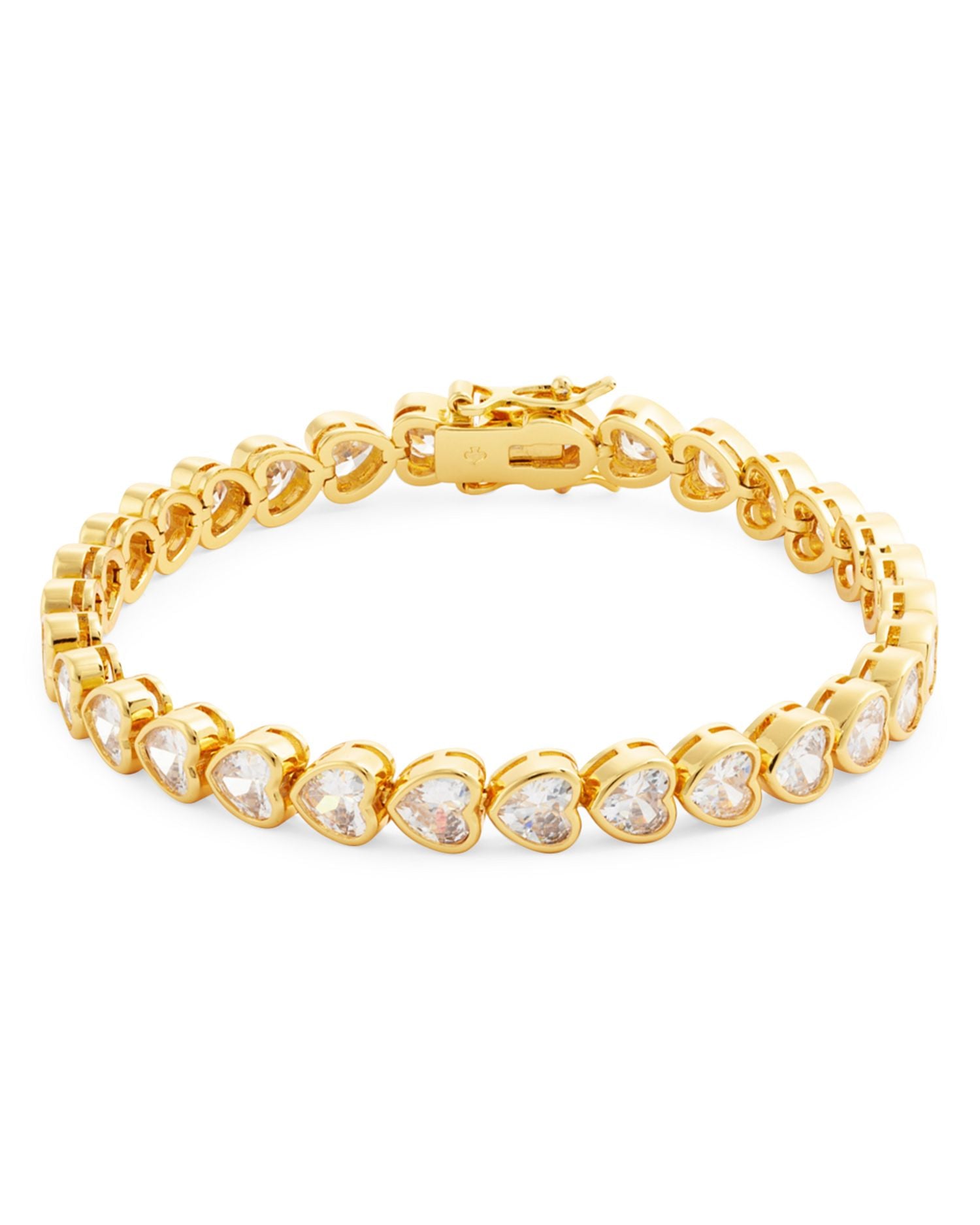 Sweetheart Cubic Zirconia Heart Tennis Bracelet