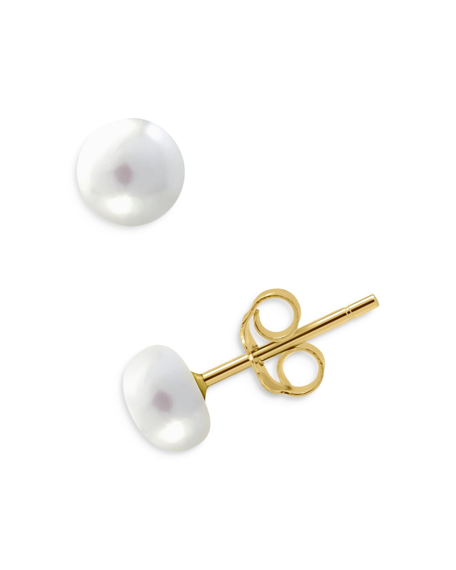 Cultured Freshwater Pearl Solitaire Stud Earrings