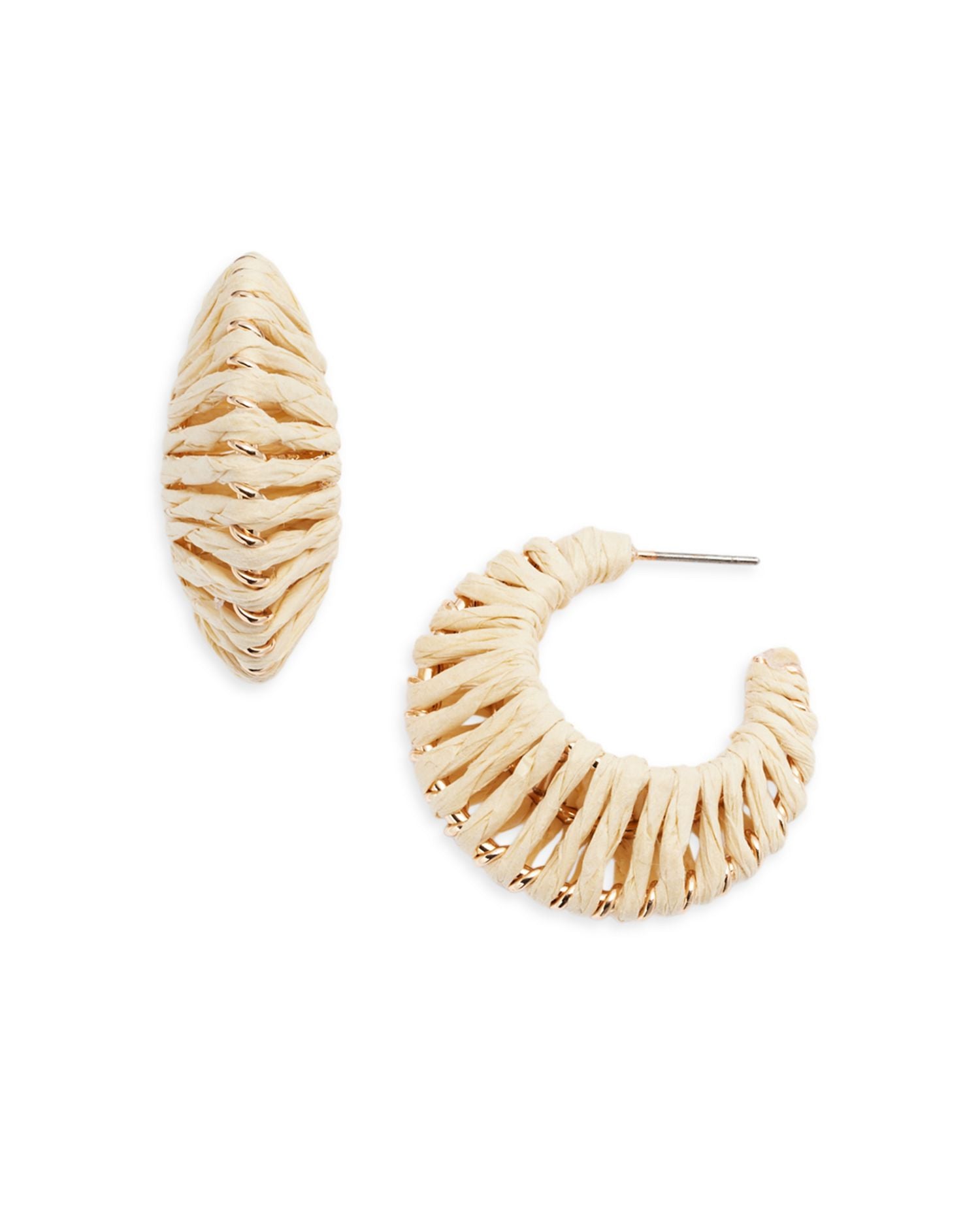 Woven Hoop Earrings - Exclusive