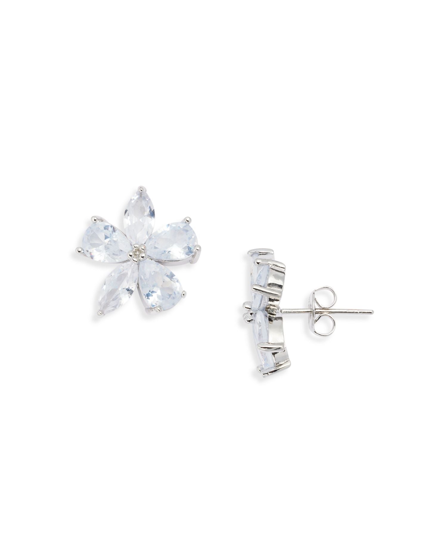Flower Stud Earrings, 0.6' diameter - Exclusive