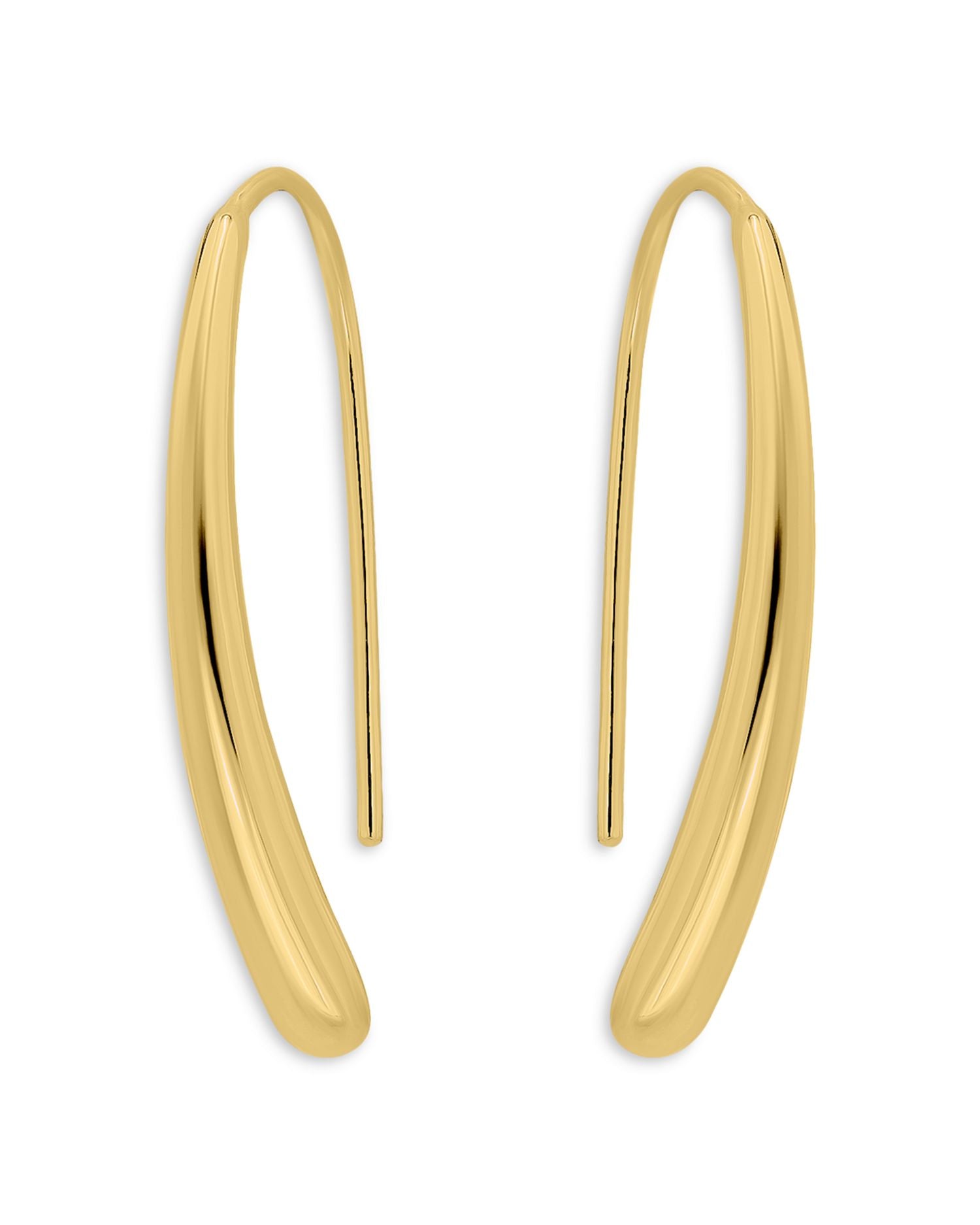 Polish Sculpted Drop Earrings, 1'L - Exclusive