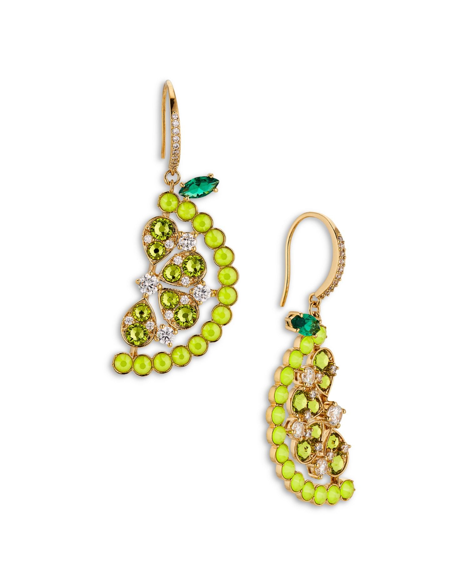 Foodie Lemon Drop Earrings, 1.6'L
