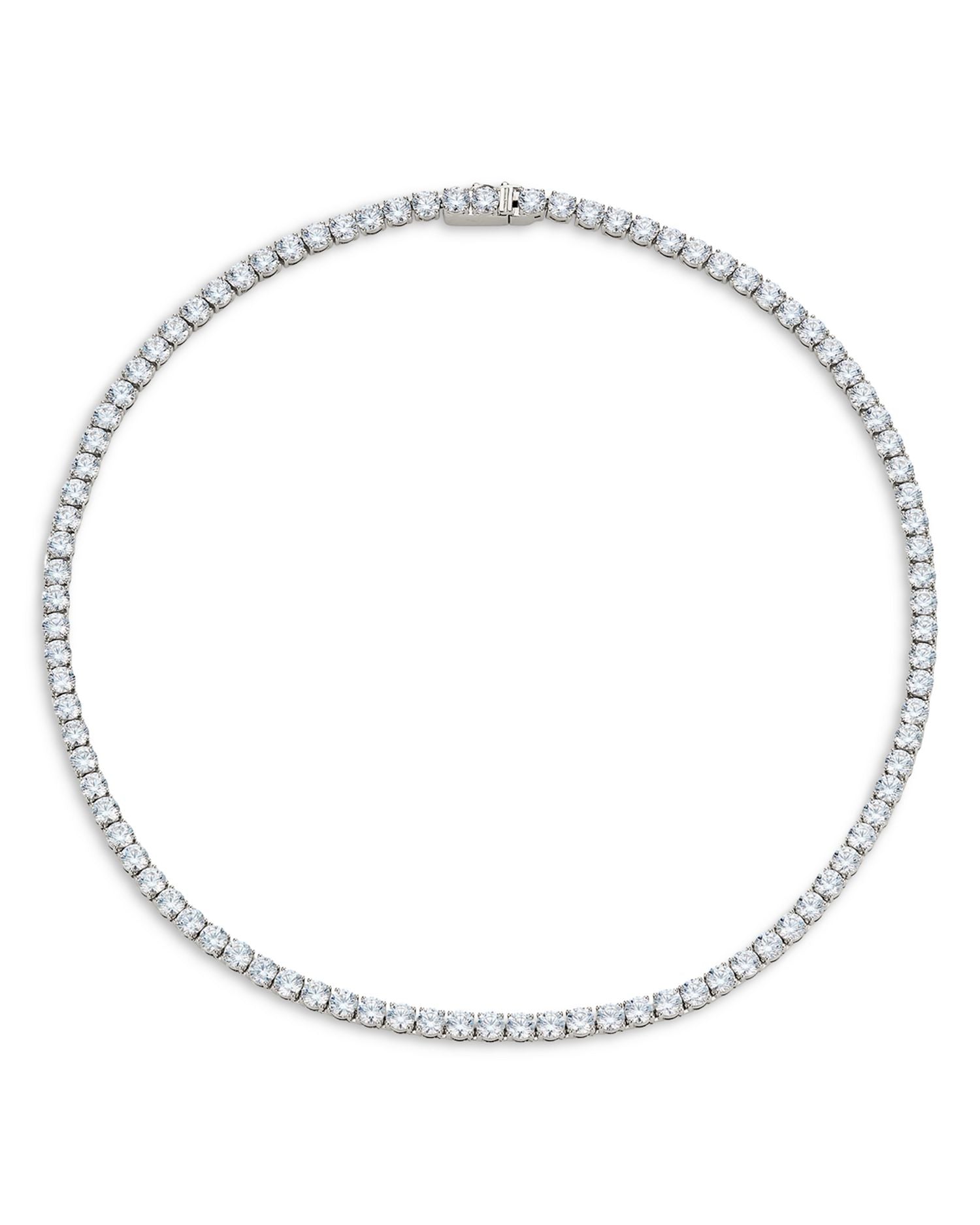 4mm Cubic Zirconia Tennis Necklace, 16"