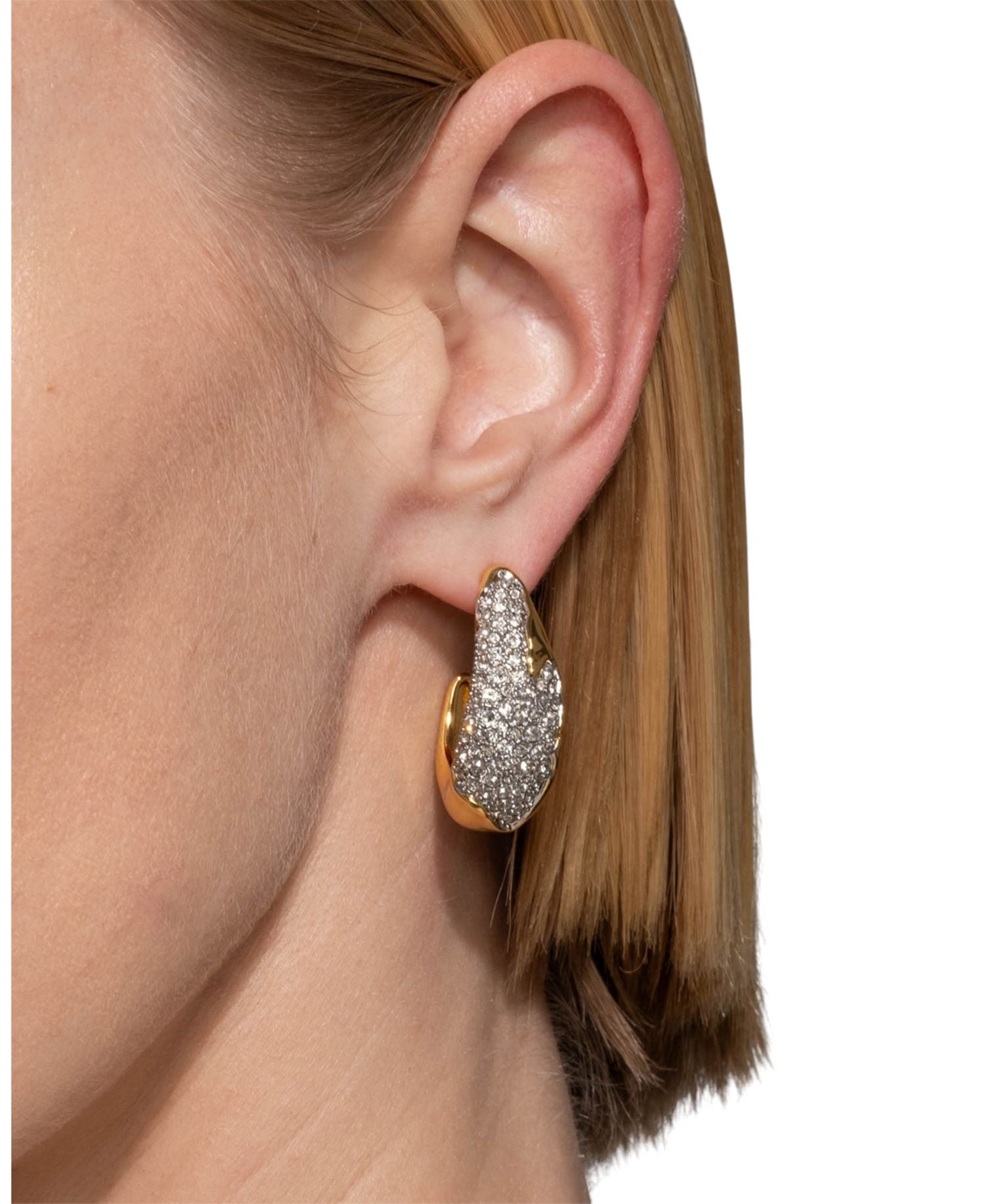 Solanales Crystal Hoop Earrings