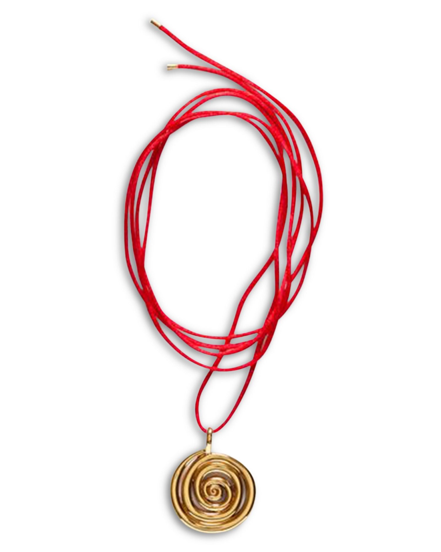 Spiral On A String Pendant Necklace, 59.05'