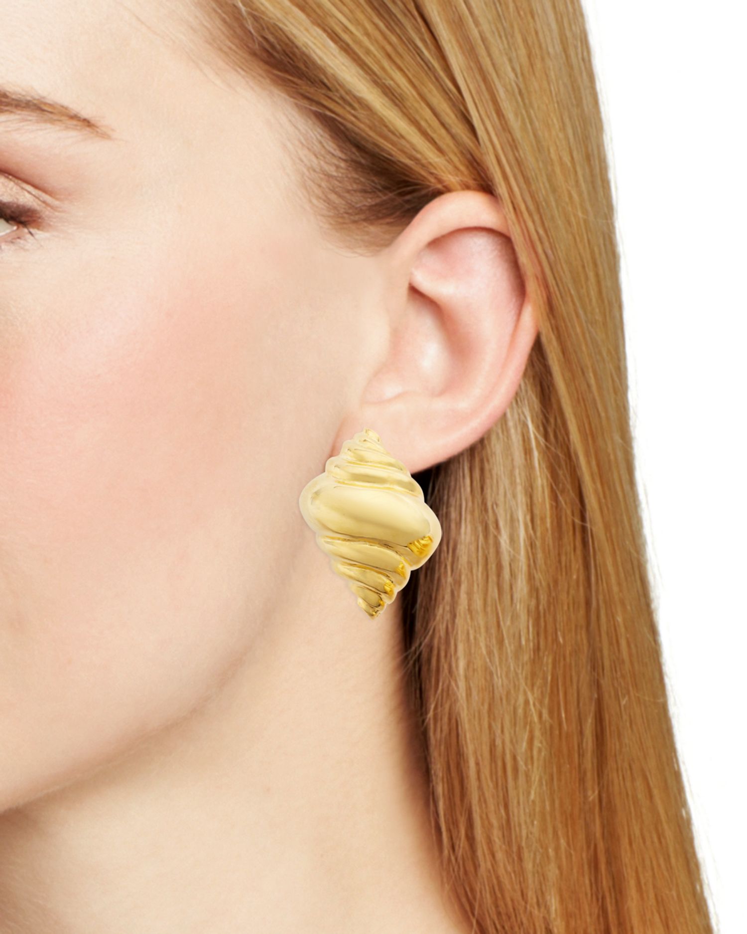 Shell Clip On Earrings