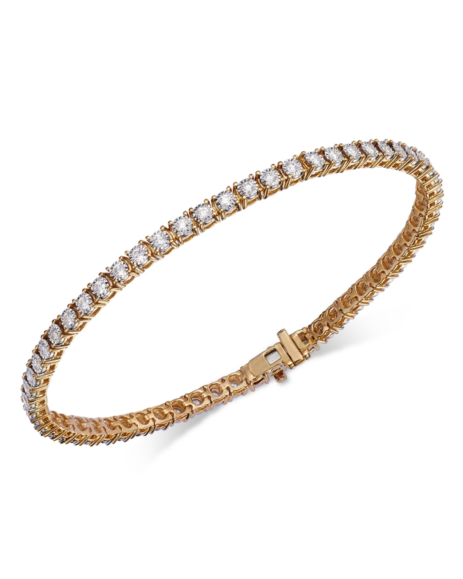Diamond Tennis Bracelet in 14K Yellow Gold, 1.0 ct. t.w.