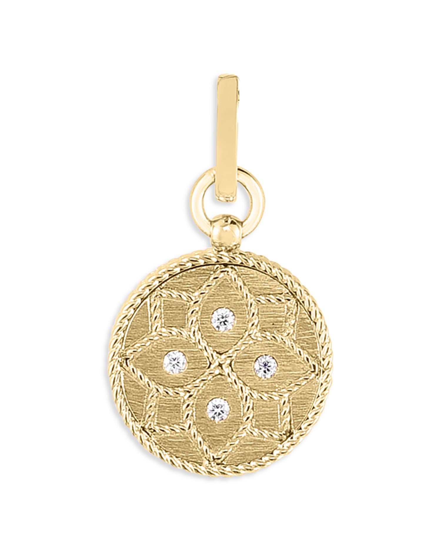 18K Yellow Gold Venetian Princess Diamond Pendant