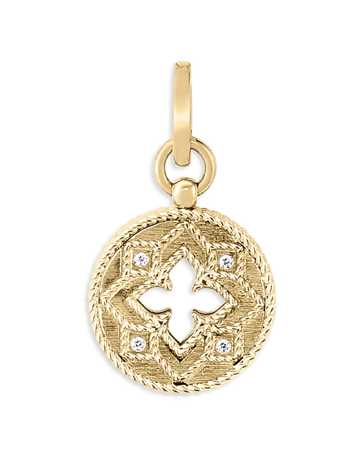 18K Yellow Gold Venetian Princess Diamond Pendant