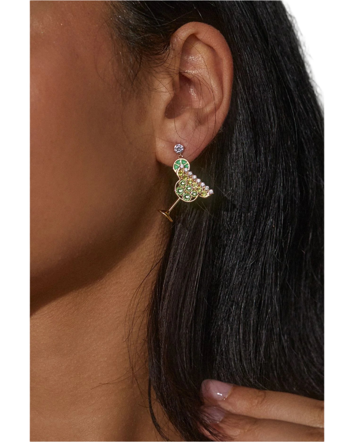 Foodie Margarita Drop Earrings, 1.3'L