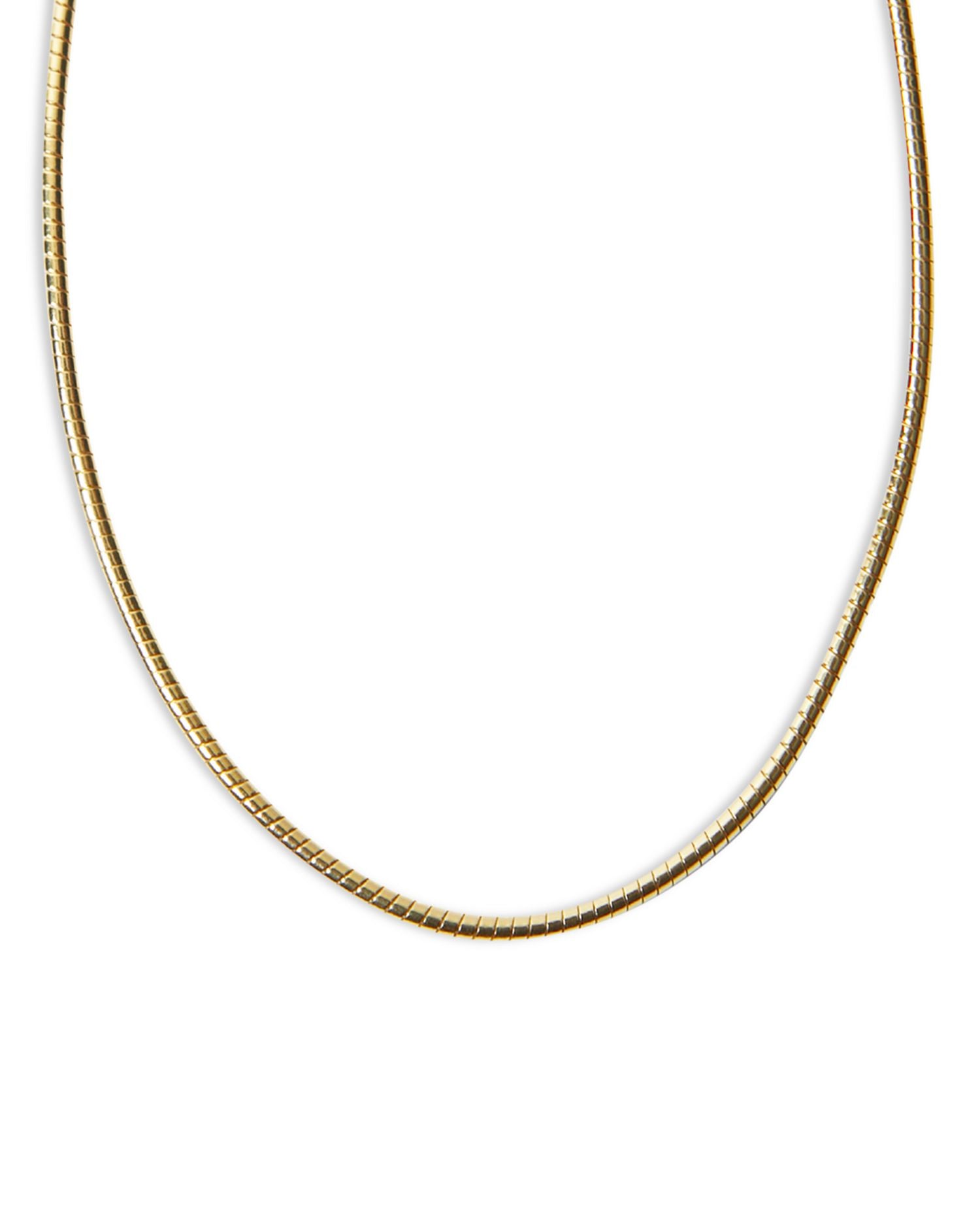 Tubogas Chain Collar Necklace, 17'-19'
