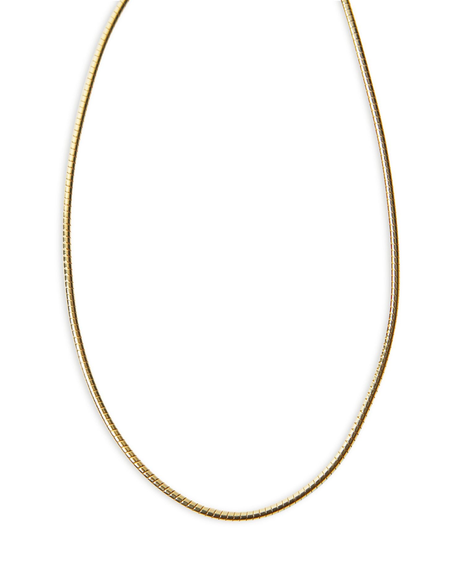 Tubogas Chain Collar Necklace, 17'-19'