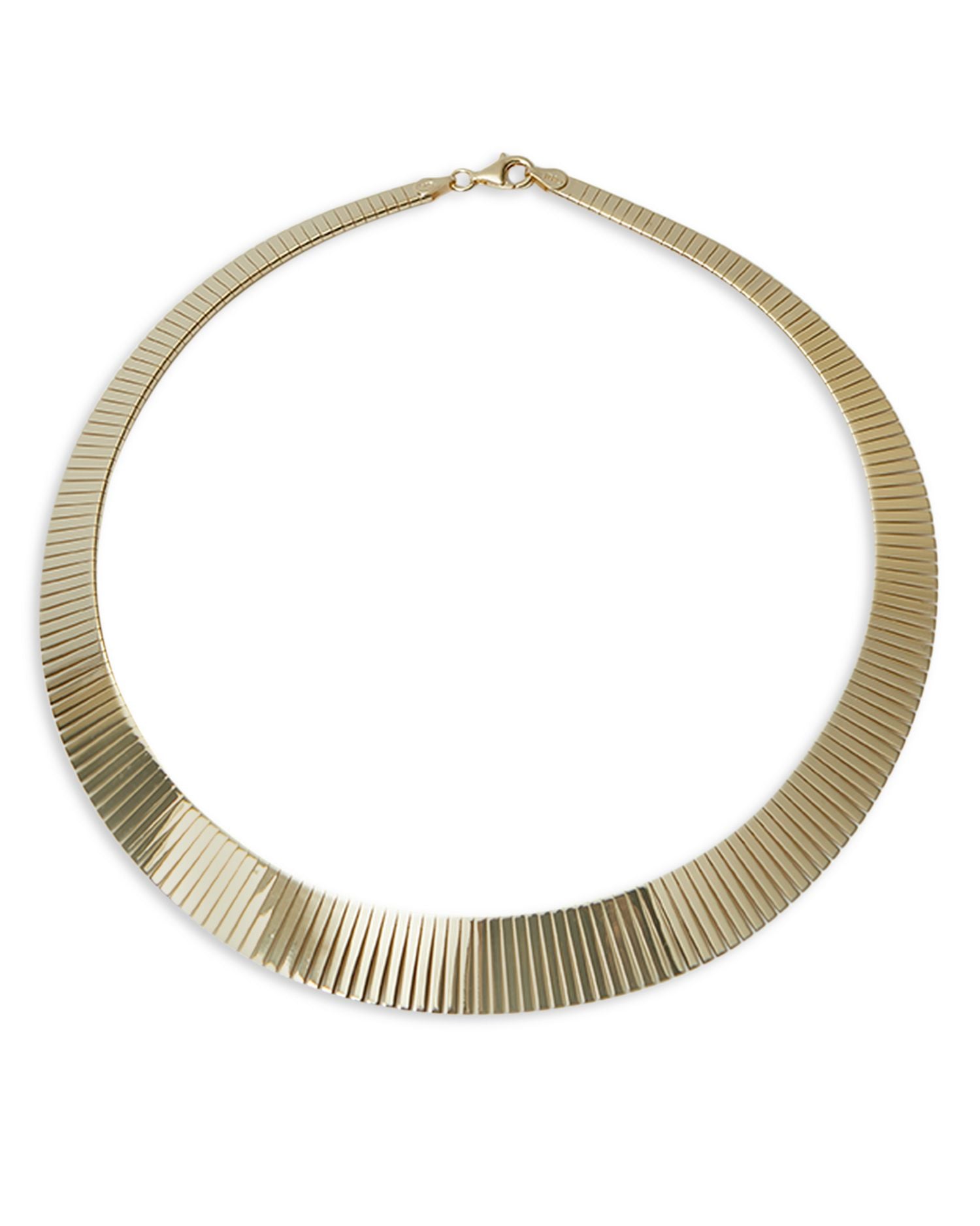 Textured Statement Collar Necklace, 15"