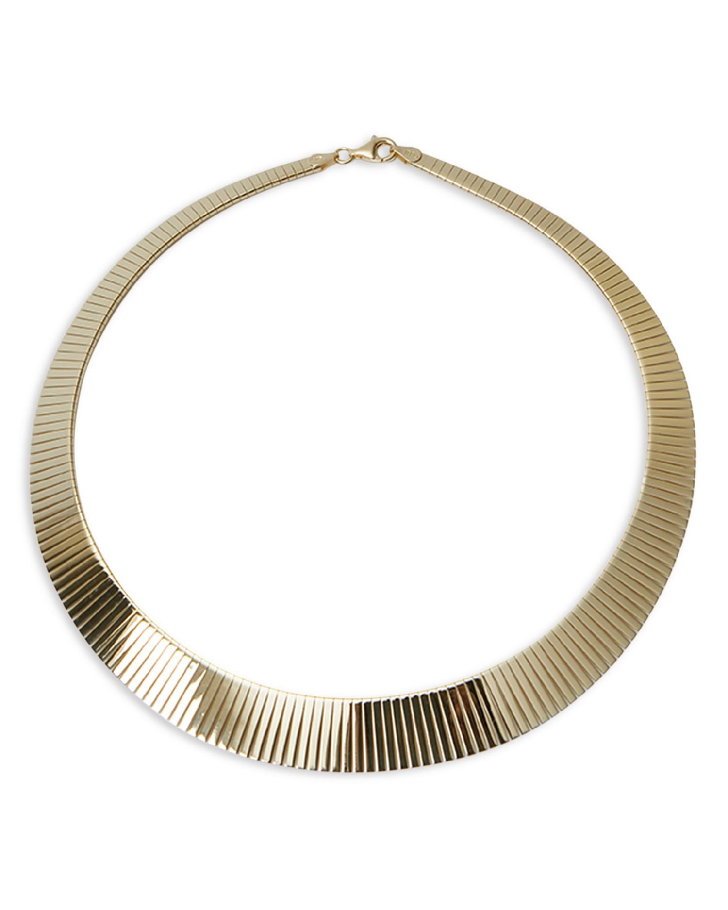 Textured Statement Collar Necklace, 15"