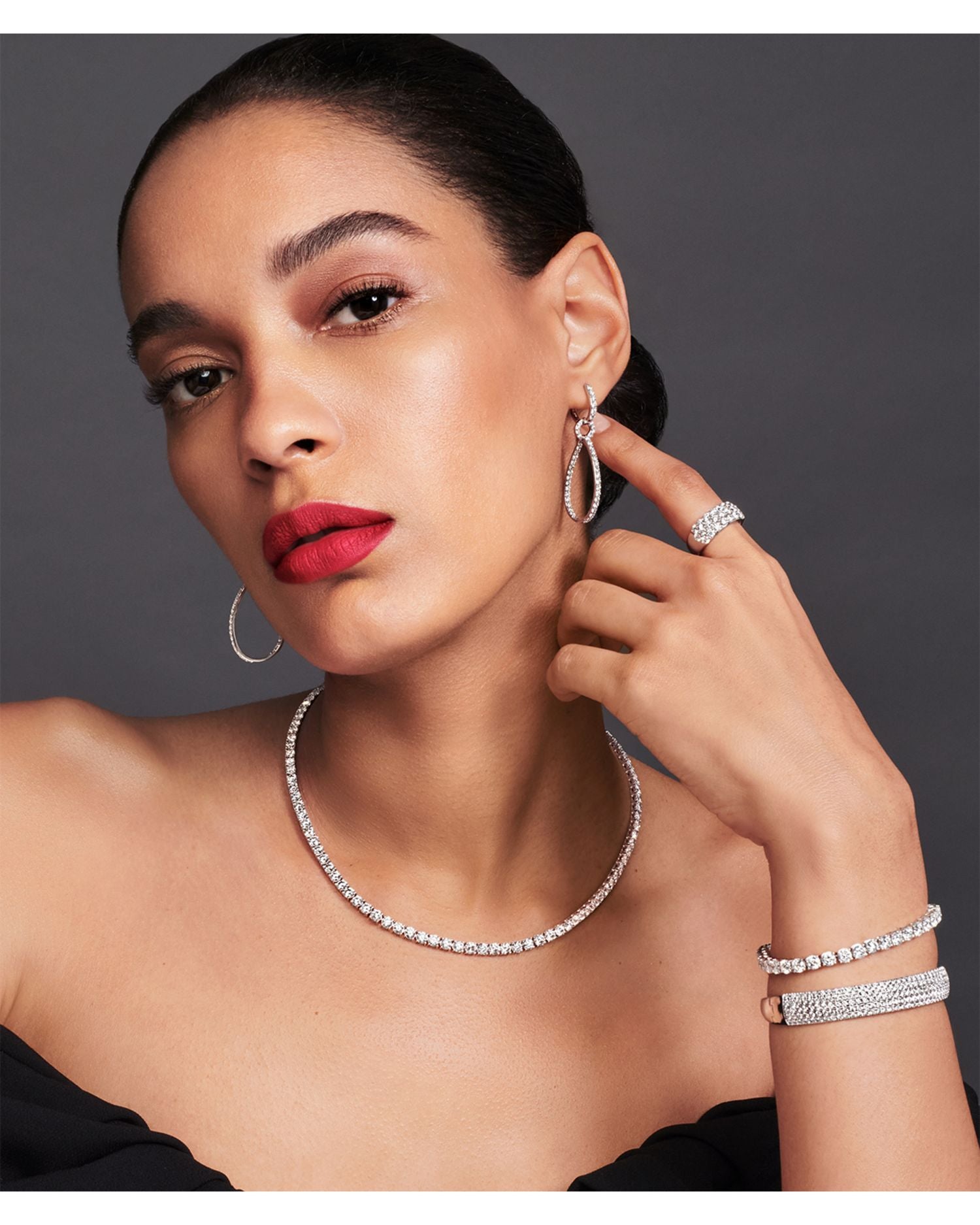 Bloomingdale's Certified Diamond Tennis Necklace in 14K White Gold, 20.0 ct. t.w. - Exclusive