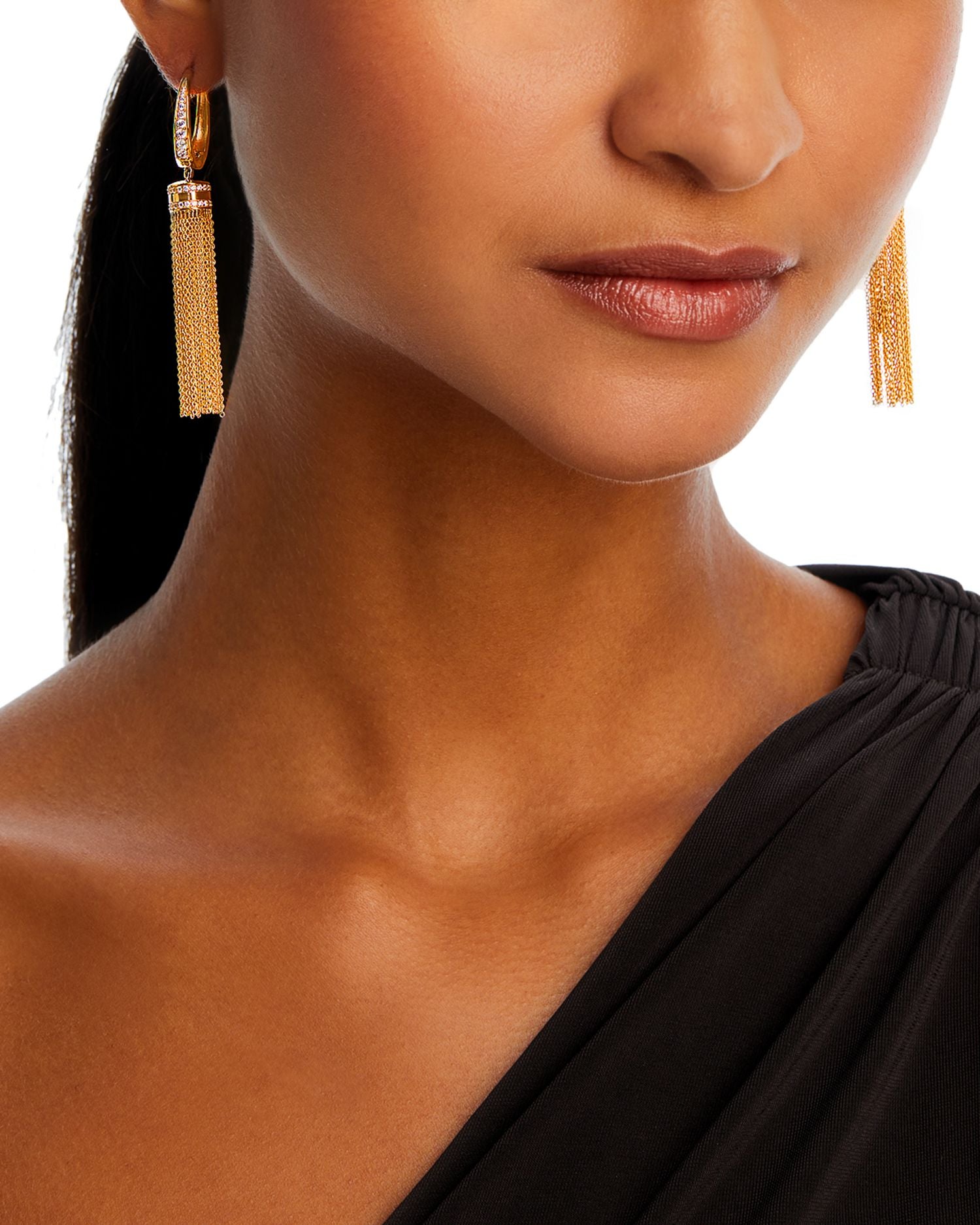 Diamond Tassel Drop Earrings in 14K Yellow Gold, 0.75 ct. t.w. - Exclusive