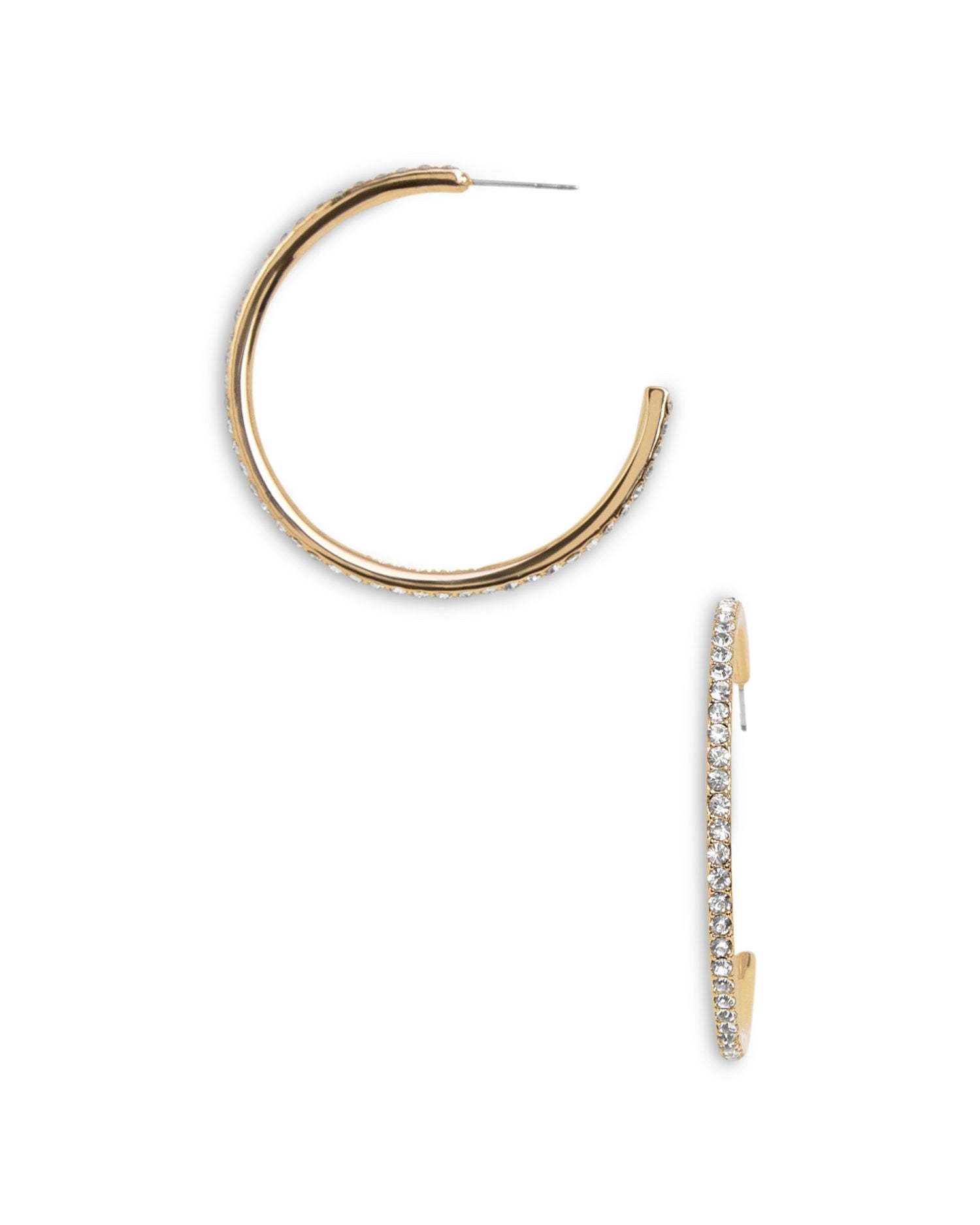 Lana Pavé C Hoop Earrings