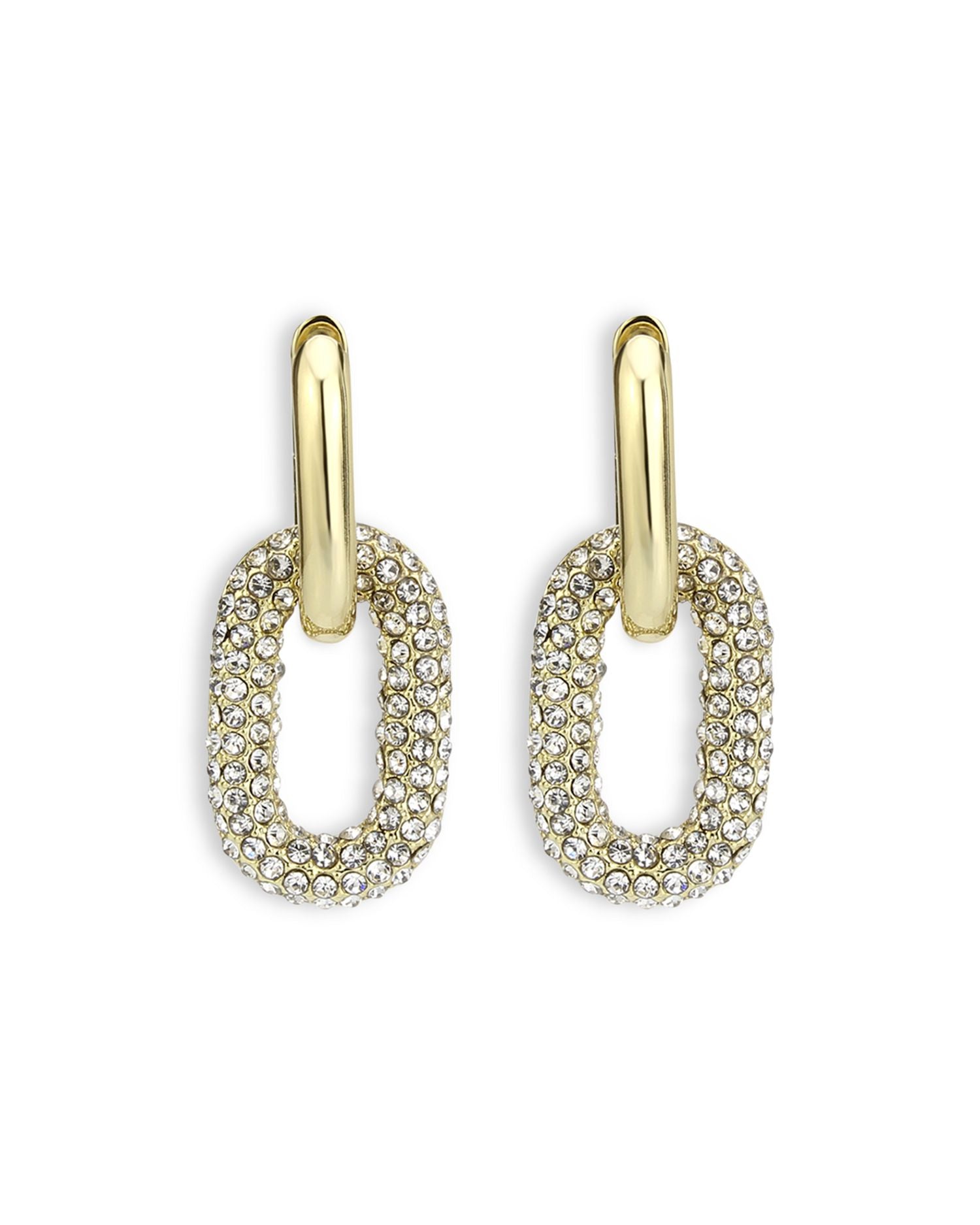 Eno Pavé Link Drop Earrings - Exclusive
