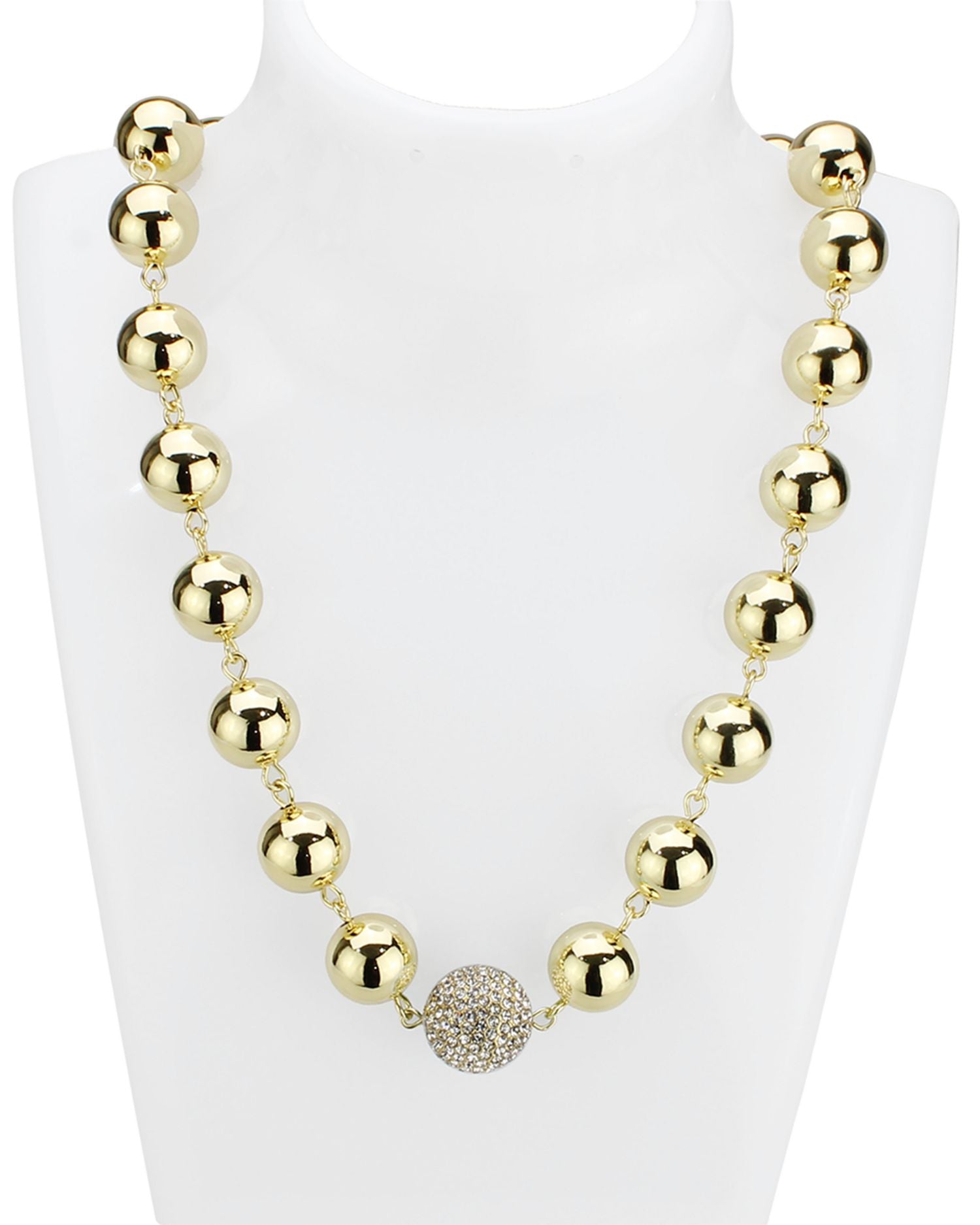 Eno Pavé Bead Collar Necklace, 18"-20" - Exclusive