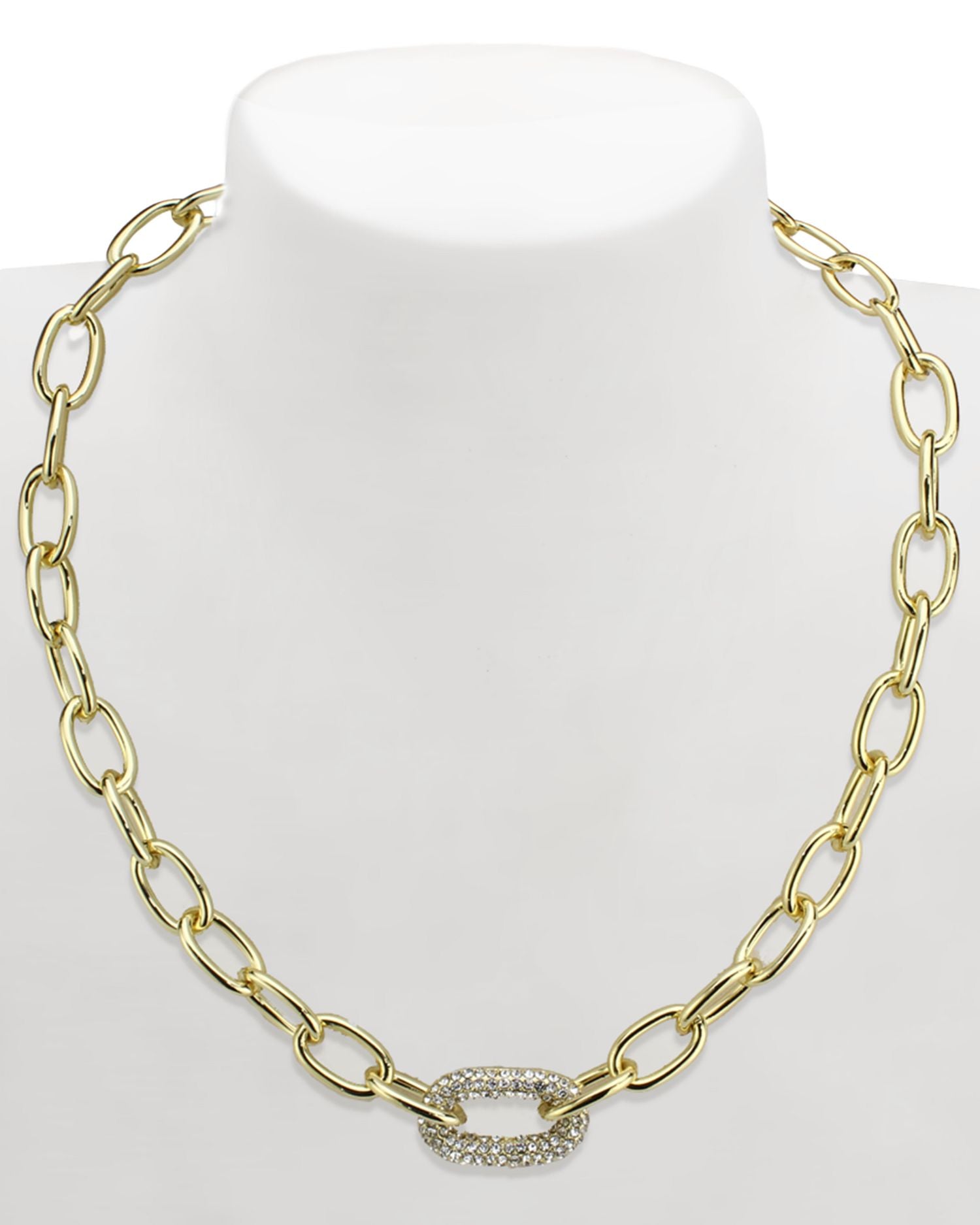 Eno Pavé Link Collar Necklace, 17'-19' - Exclusive