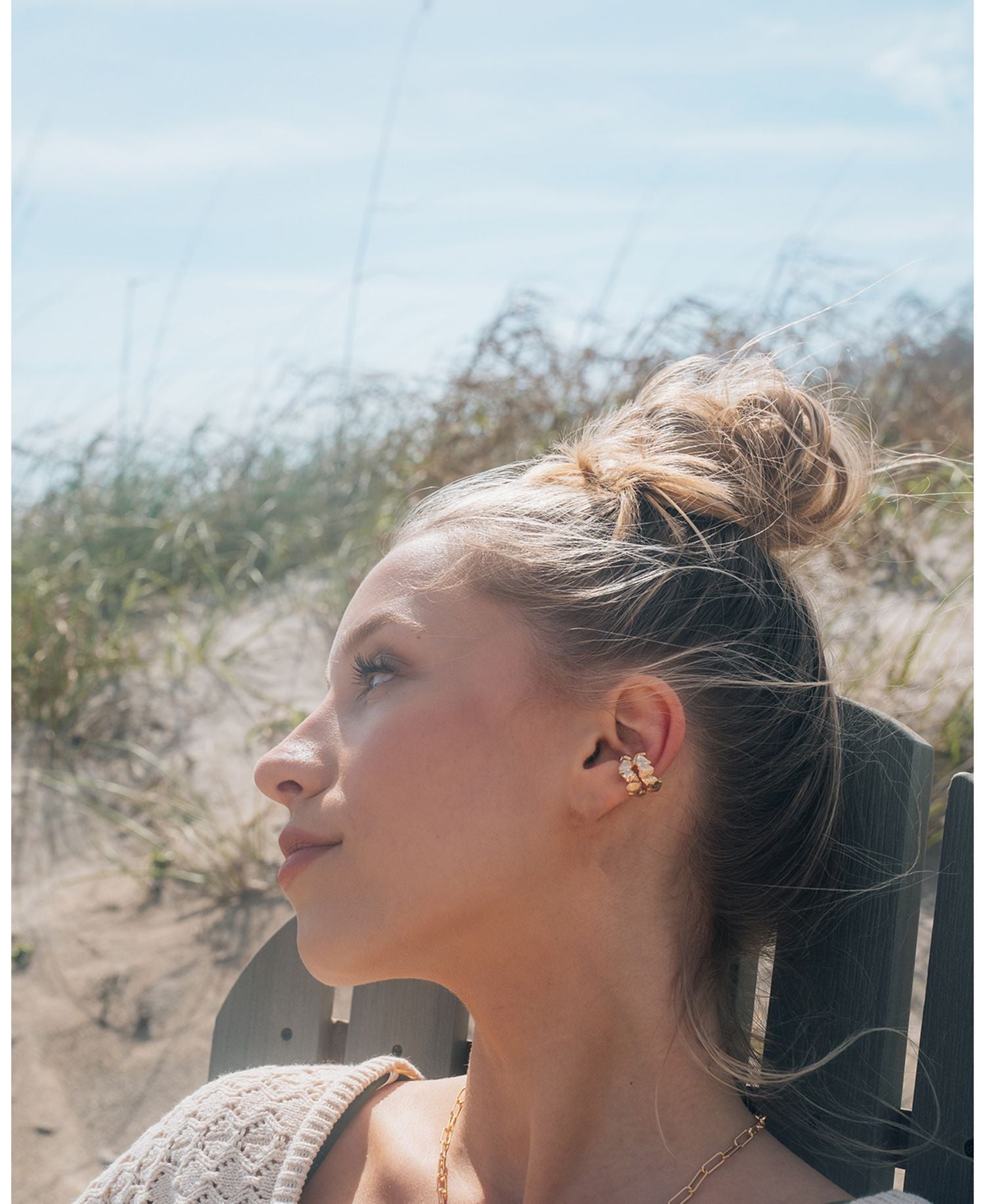 Cali Ear Cuffs in 14K Gold Plated Sterling Silver