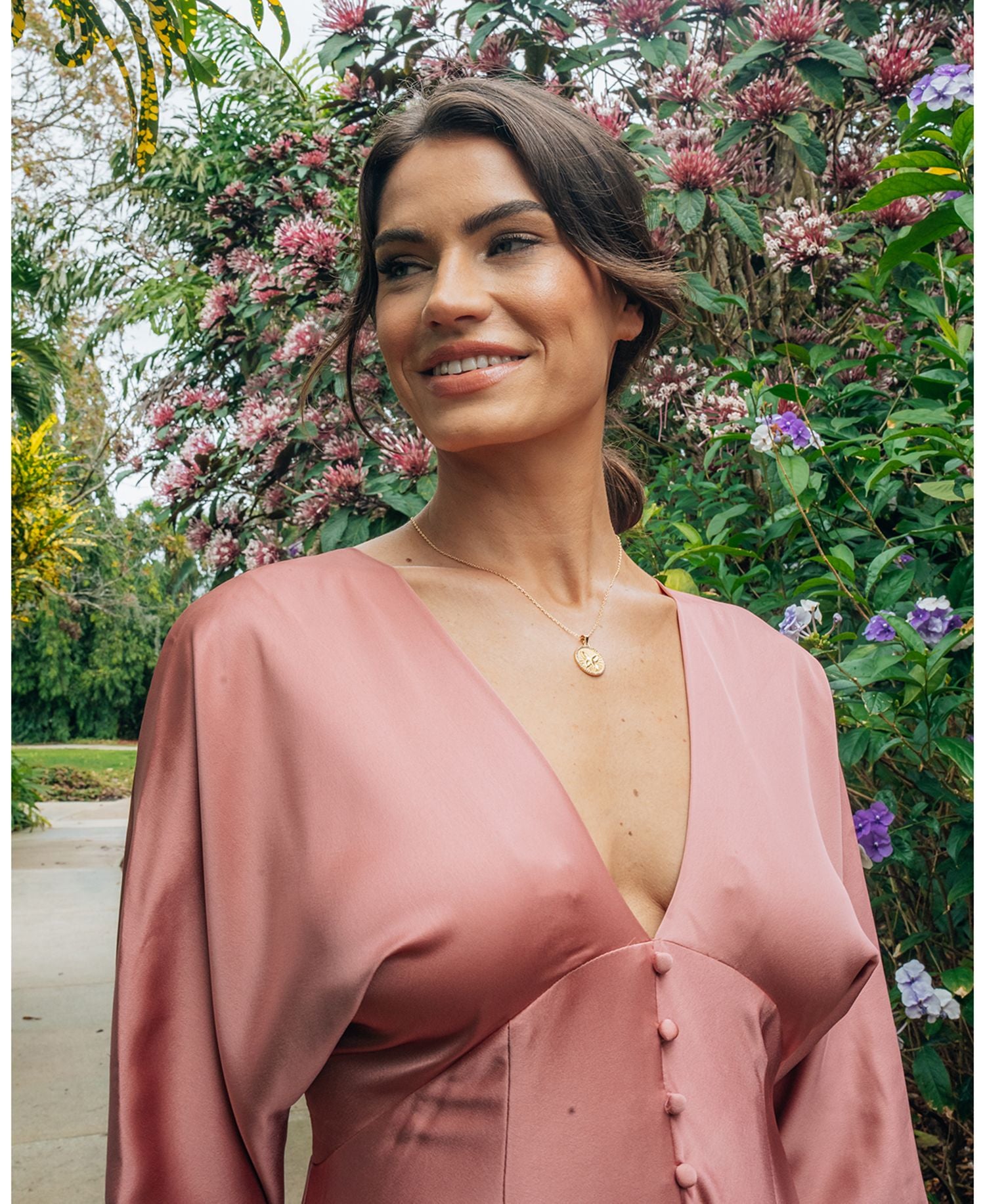 Bindi Butterfly Pendant Necklace in 14K Gold Plated, 14'