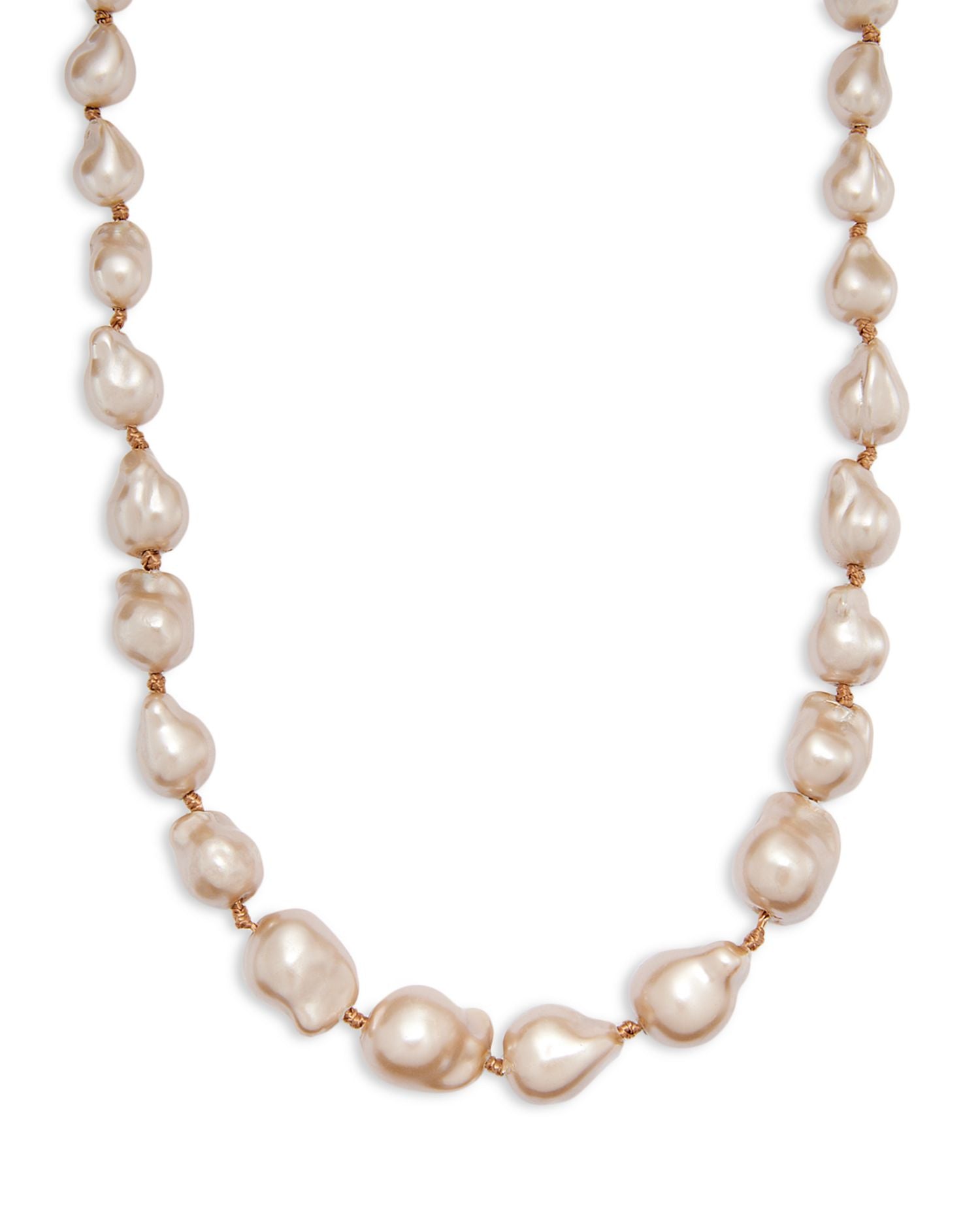 Baroque Water Imitation Pearl Necklace, 18.5" - Exclusive