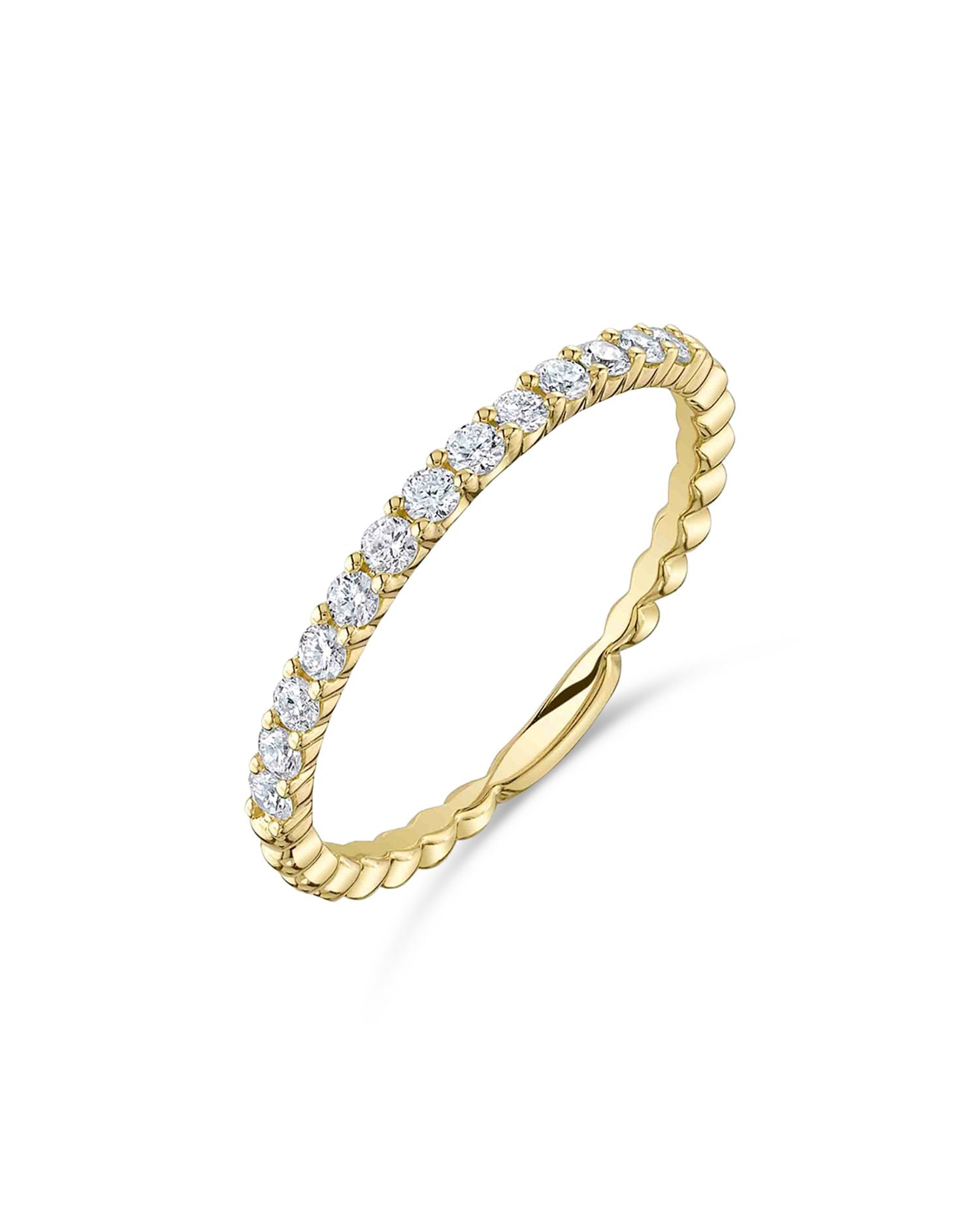 14K Yellow Gold Kate Diamond Stack Band