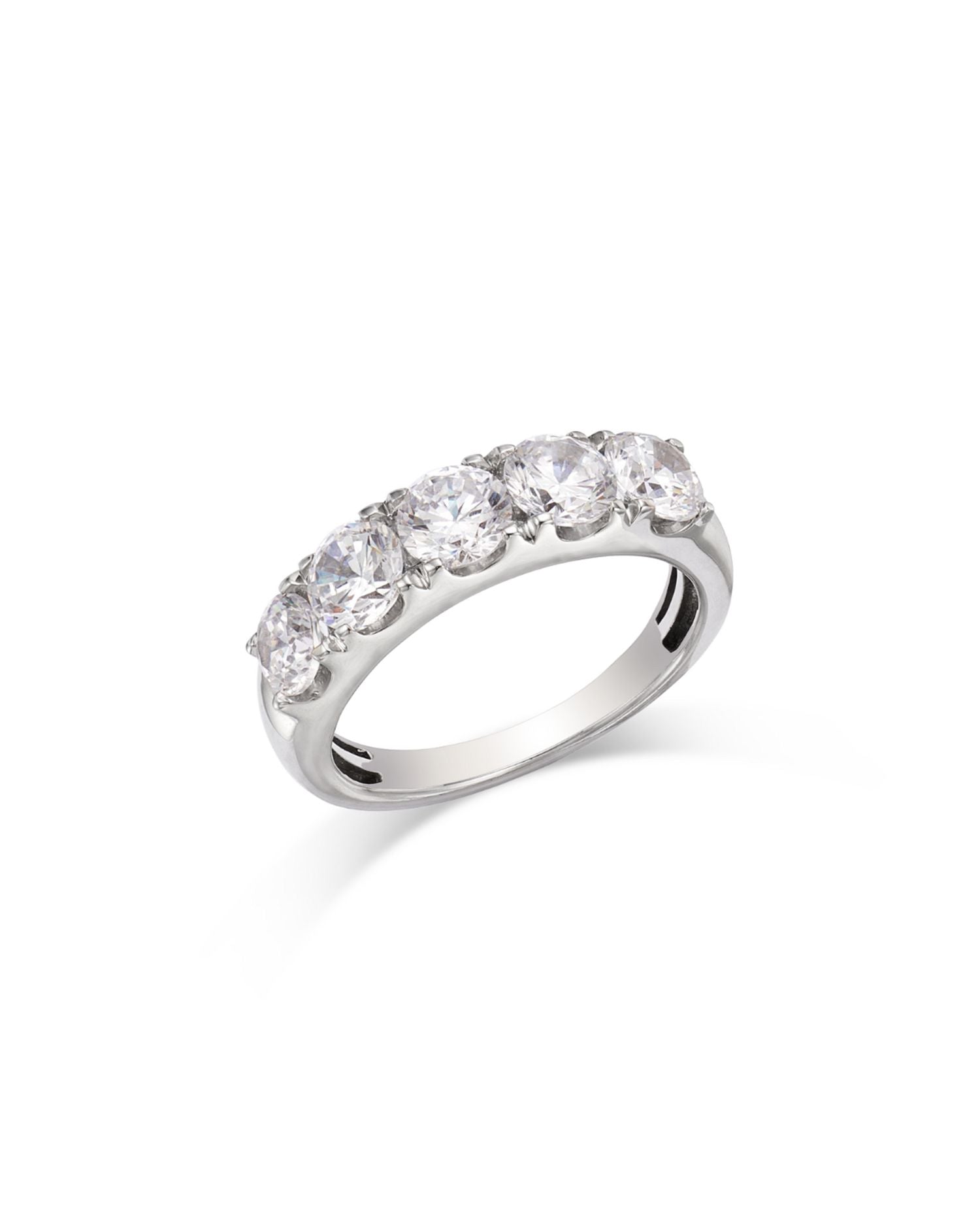 Diamond Five Stone Band in 14K White Gold, 2.0 ct. t.w.