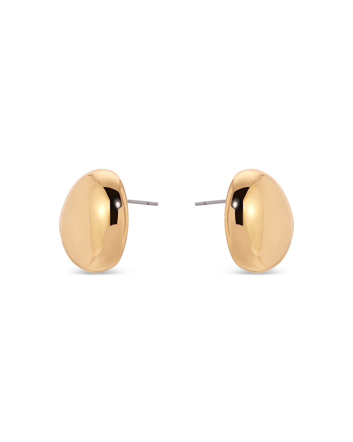 Polished Pebble Stud Earrings