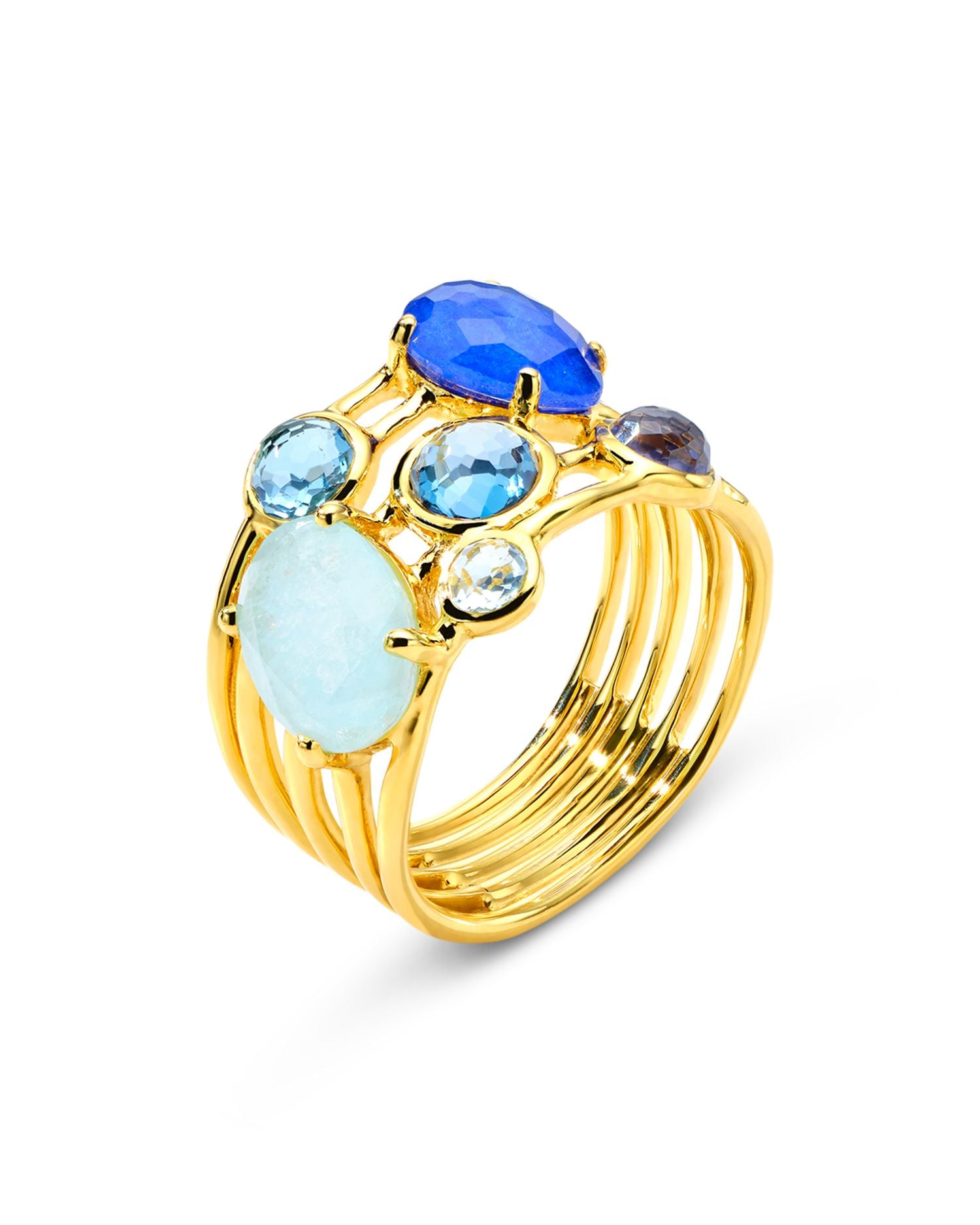 18K Yellow Gold 18K Rock Candy® Multi Stone Gelato Cluster Ring