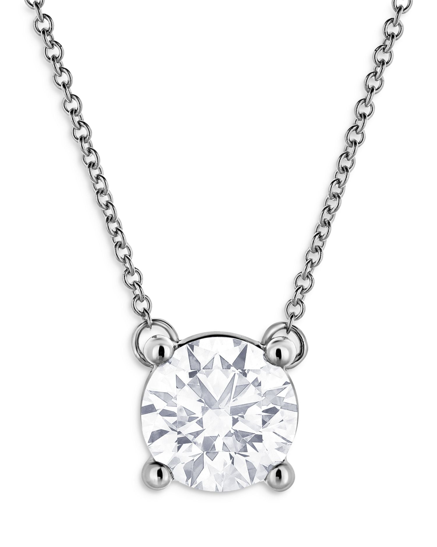 Certified Lab Grown Diamond Pendant Necklace in 18K White Gold, 2.25 ct. t.w.