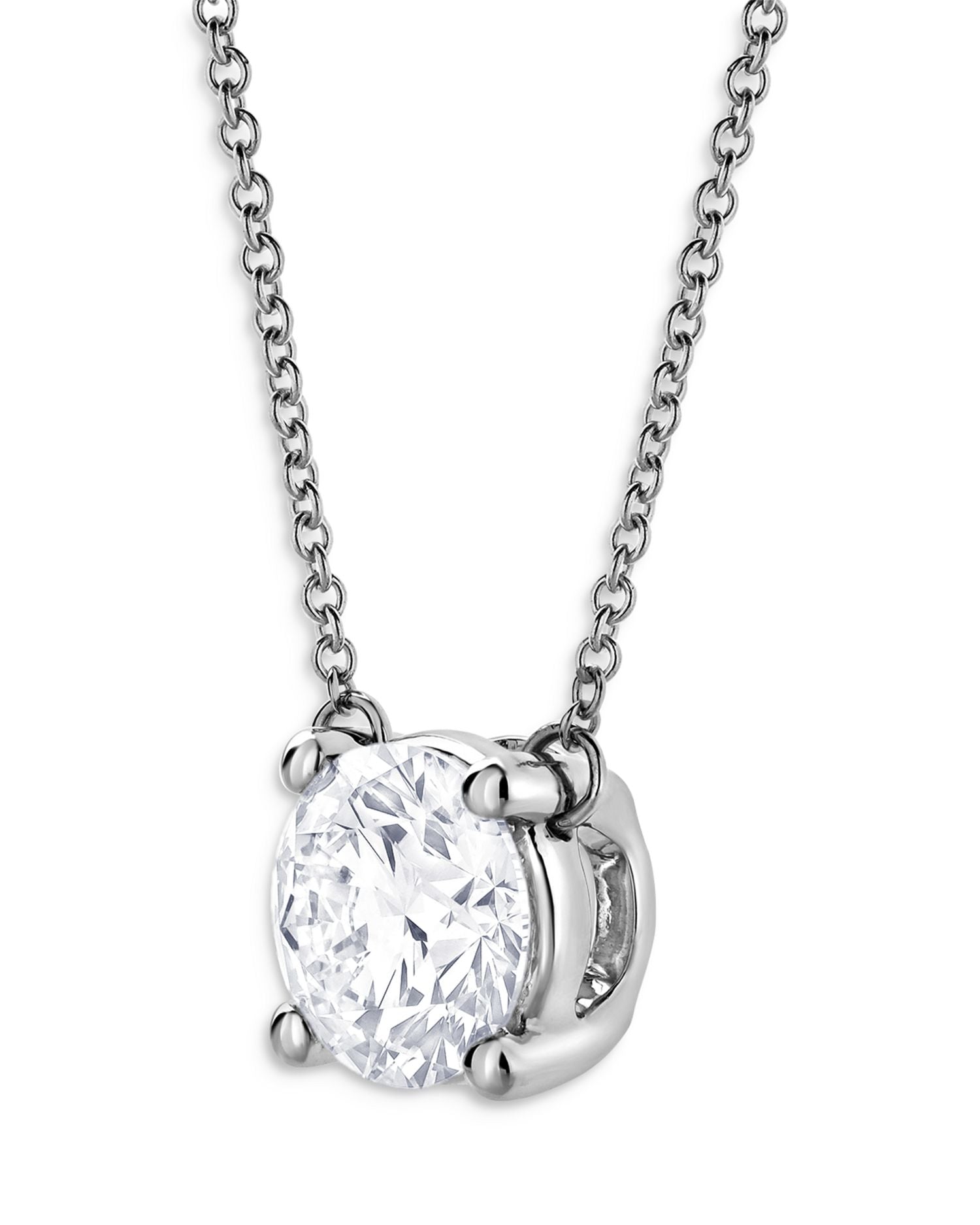 Certified Lab Grown Diamond Pendant Necklace in 18K White Gold, 2.25 ct. t.w.