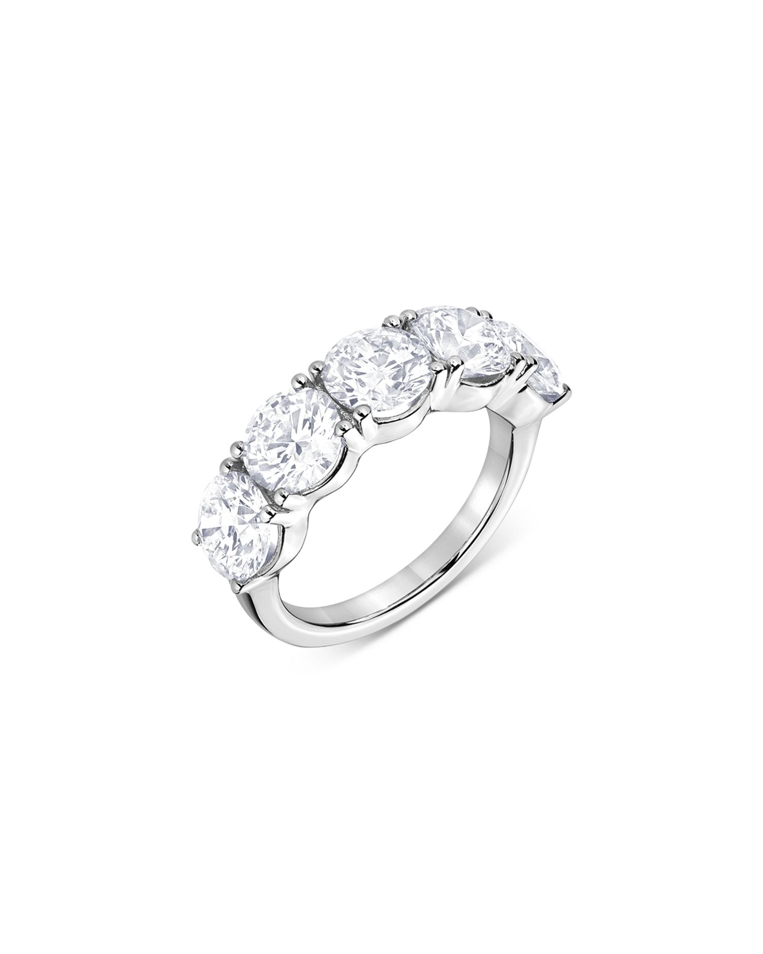 Certified Lab Grown Diamond Band in 18K White Gold, 5.0 ct. t.w.