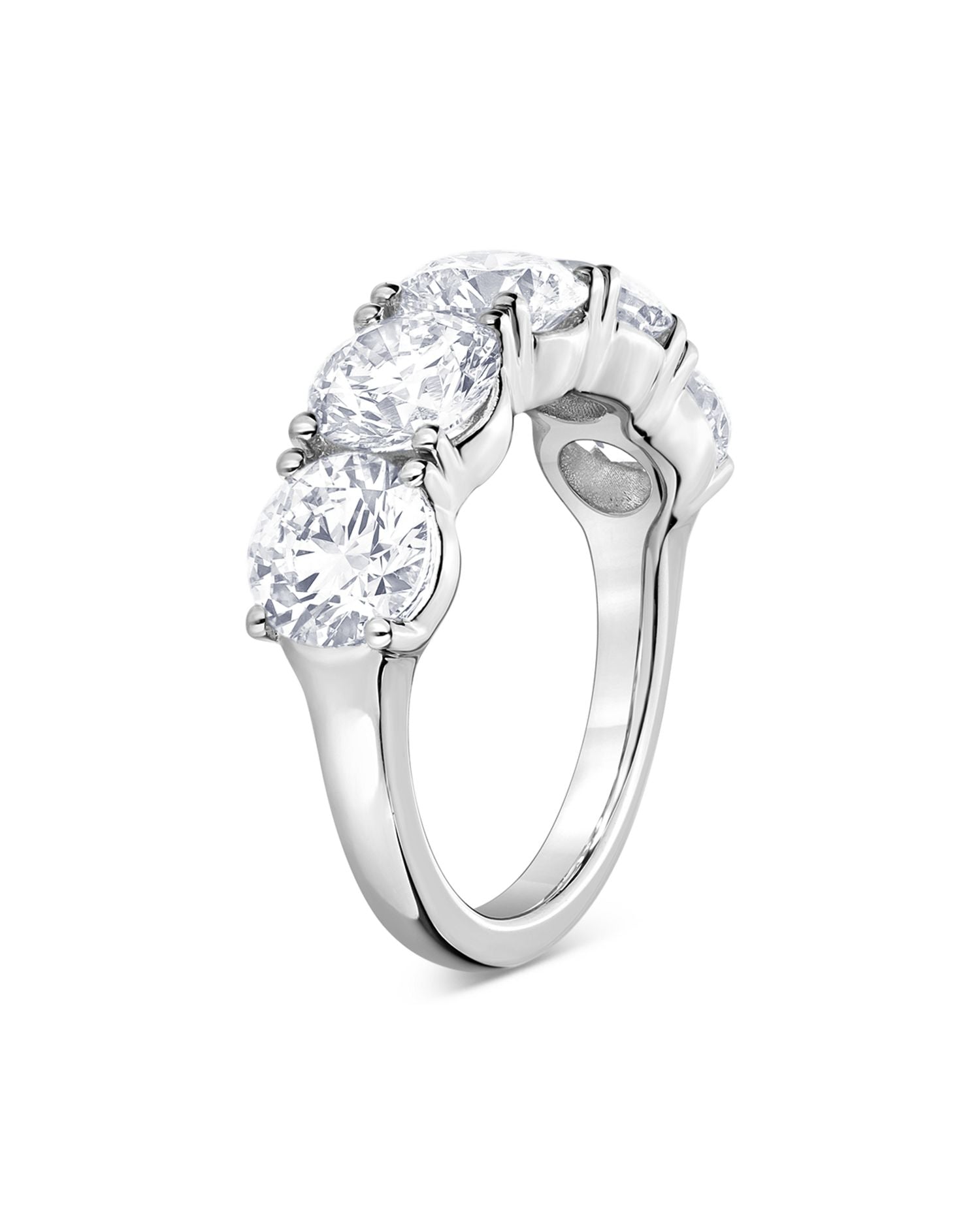 Certified Lab Grown Diamond Band in 18K White Gold, 5.0 ct. t.w.