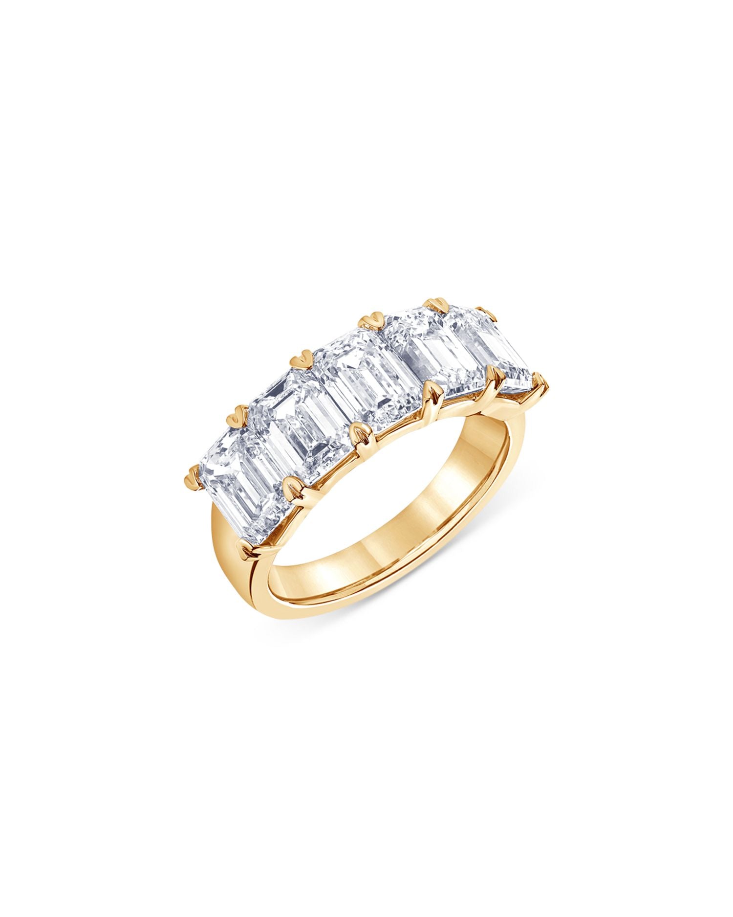 Certified Lab Grown Diamond Emerald-Cut Band in 18K Yellow Gold, 5.0 ct. t.w.