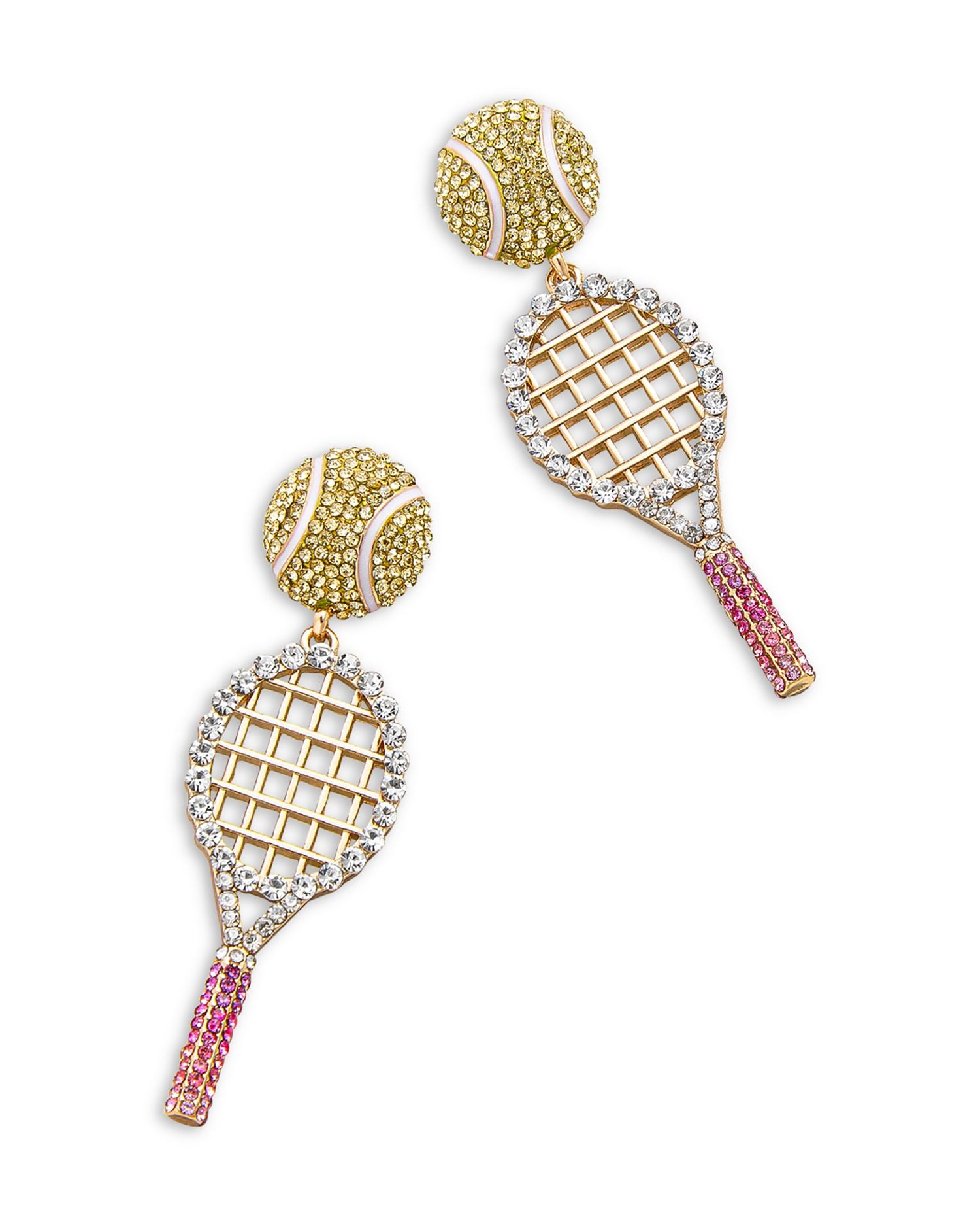 Get Served Pavé Tennis Drop Earrings