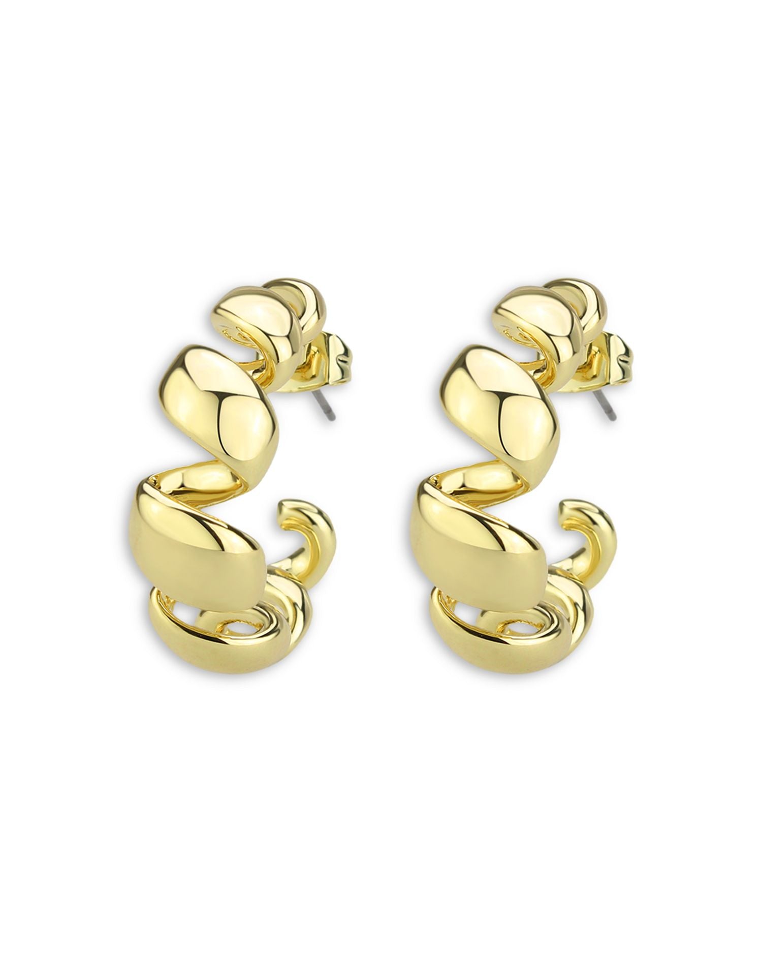 Twist C Hoop Earrings - Exclusive
